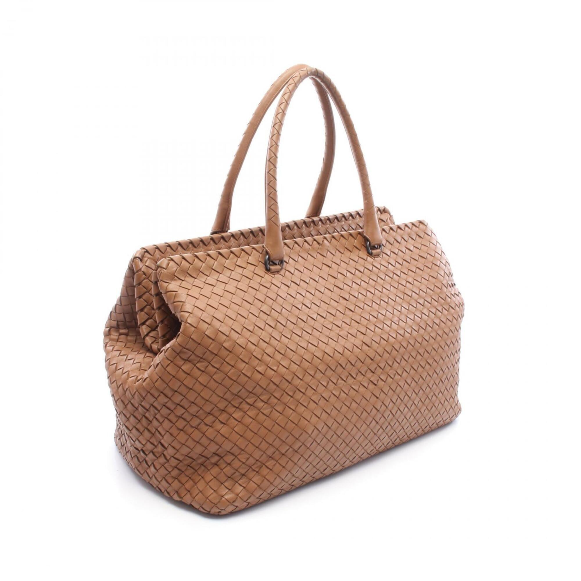 Bottega Veneta Brown Intrecciato Handbag Tote Bag (Pre-Owned)
