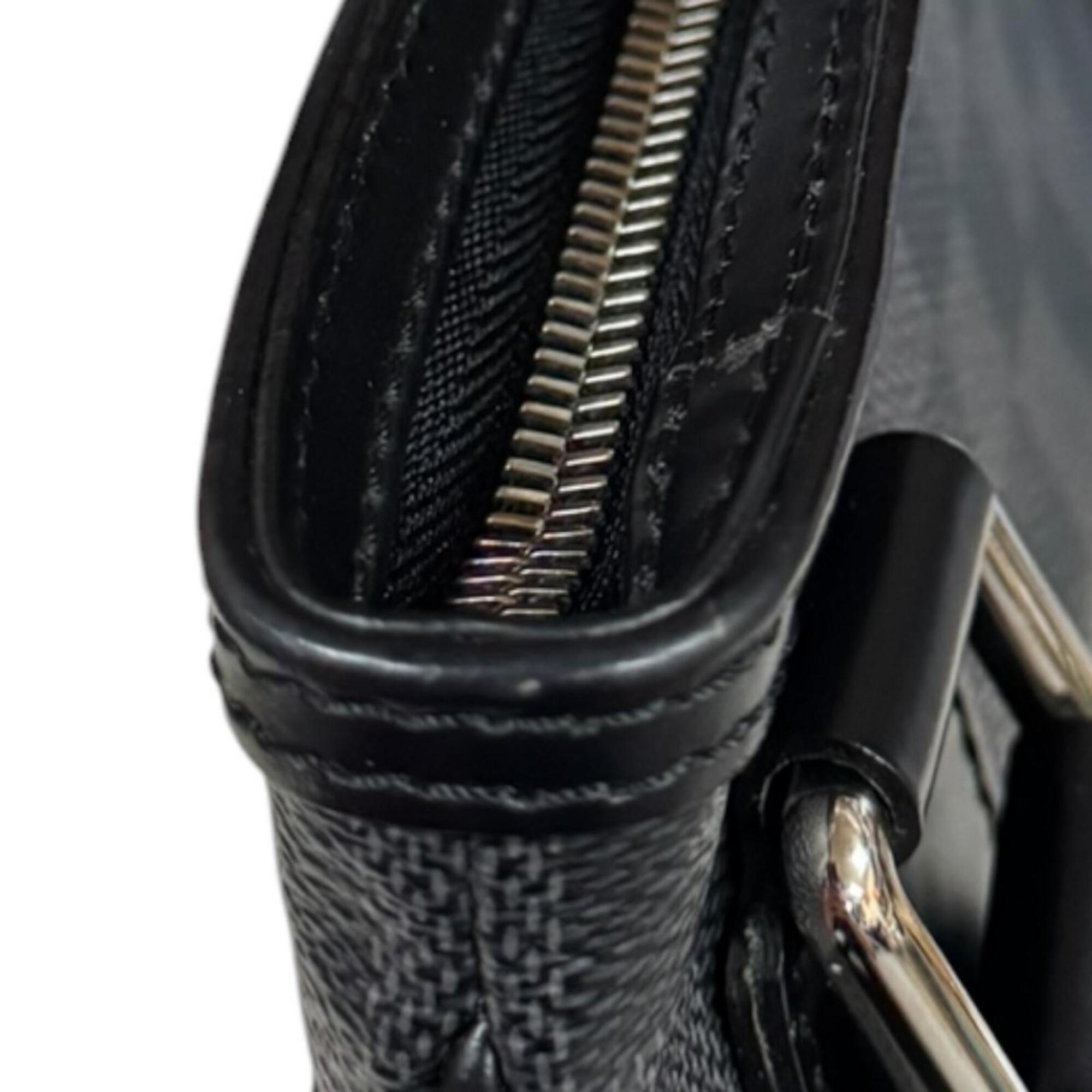 Louis Vuitton Damier Graphite Black Gray Damier Graphite Shoulder Bag (Pre-Owned)