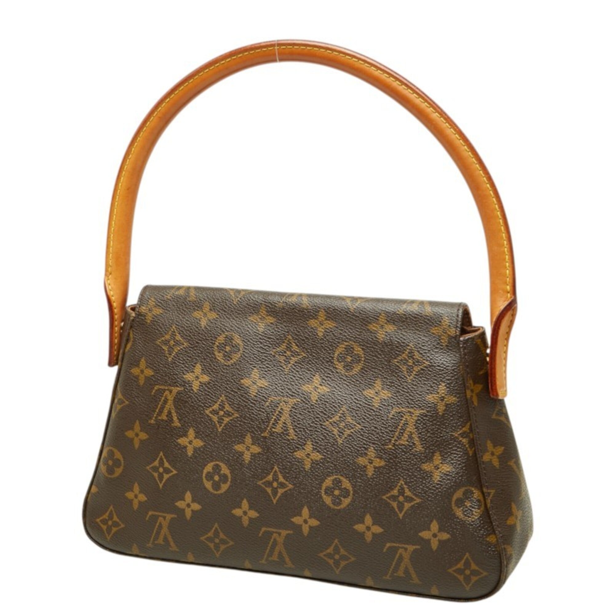 Louis Vuitton Brown Pvc Leather Handbag Shoulder Bag (Pre-Owned)