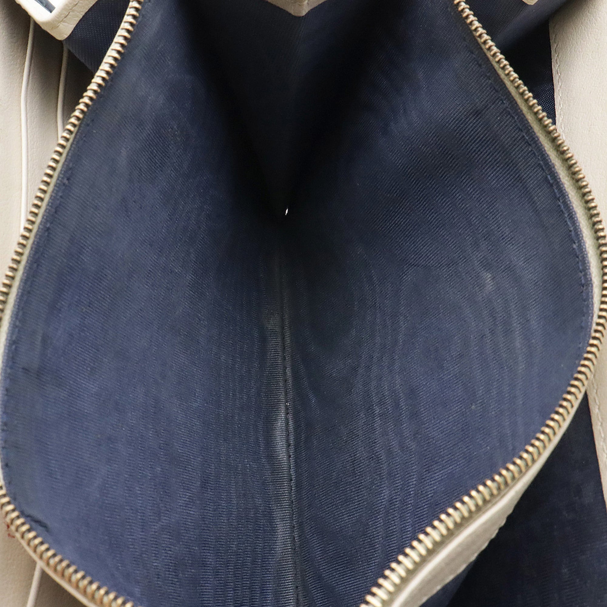 Gucci Gg Marmont Ivory Navy Leather Clutch Bag Pochette Shoulder Bag (Pre-Owned)