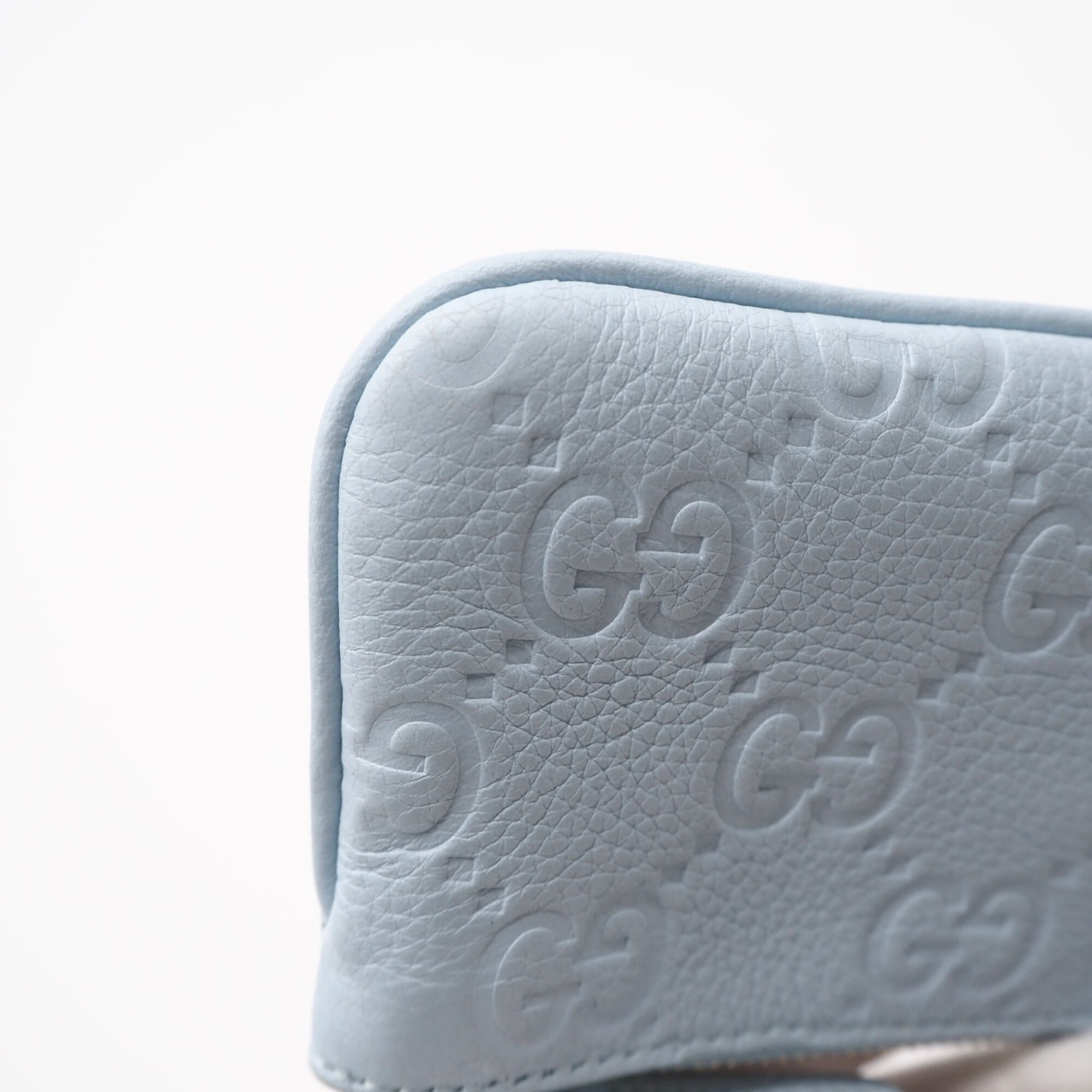 Gucci Blue Leather Coin Purse/Coin Case (Pre-Owned)