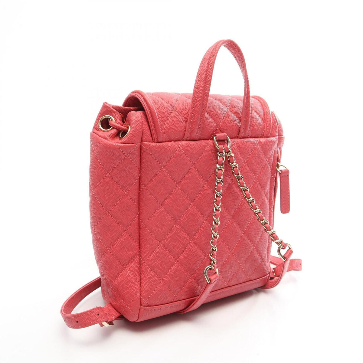 Chanel Pink Grained Calfskin Backpack (Pre-Owned)
