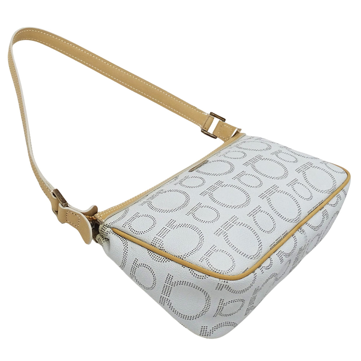 Salvatore Ferragamo Light Blue Leather Handbag Pouch (Pre-Owned)