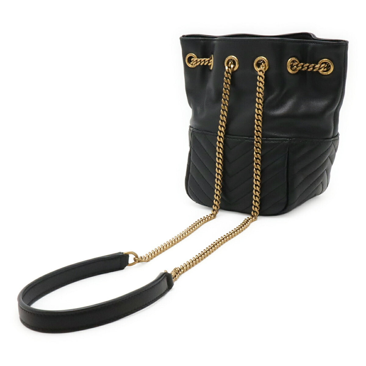 Yves Saint Laurent Black Leather Shoulder Bag (Pre-Owned)