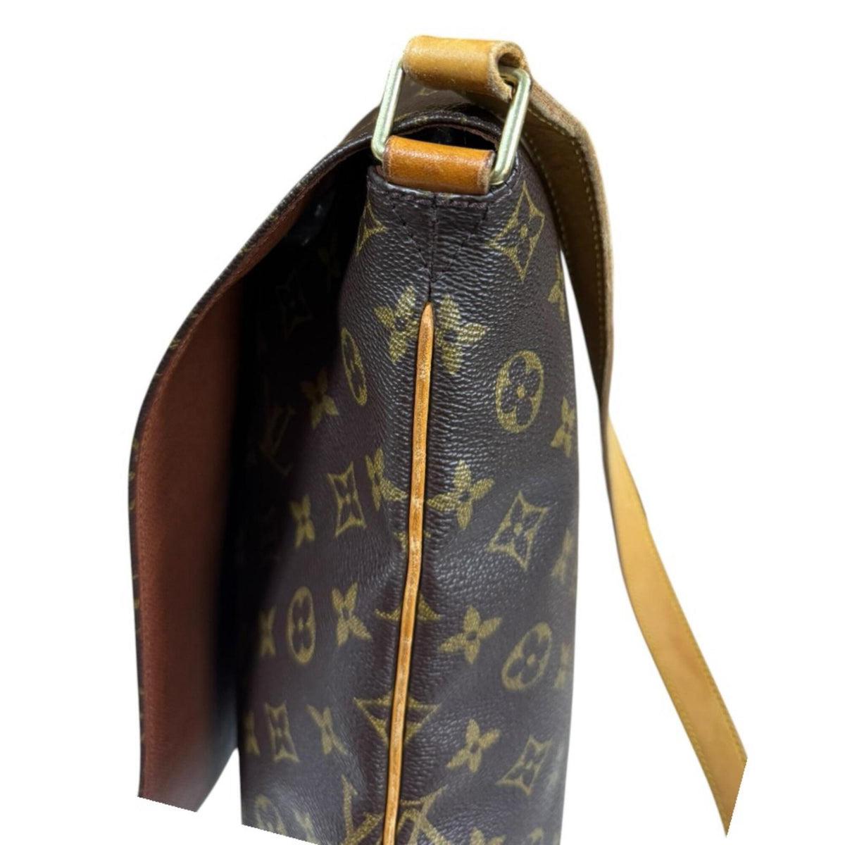 Louis Vuitton Brown Monogram Canvas Shoulder Bag (Pre-Owned)