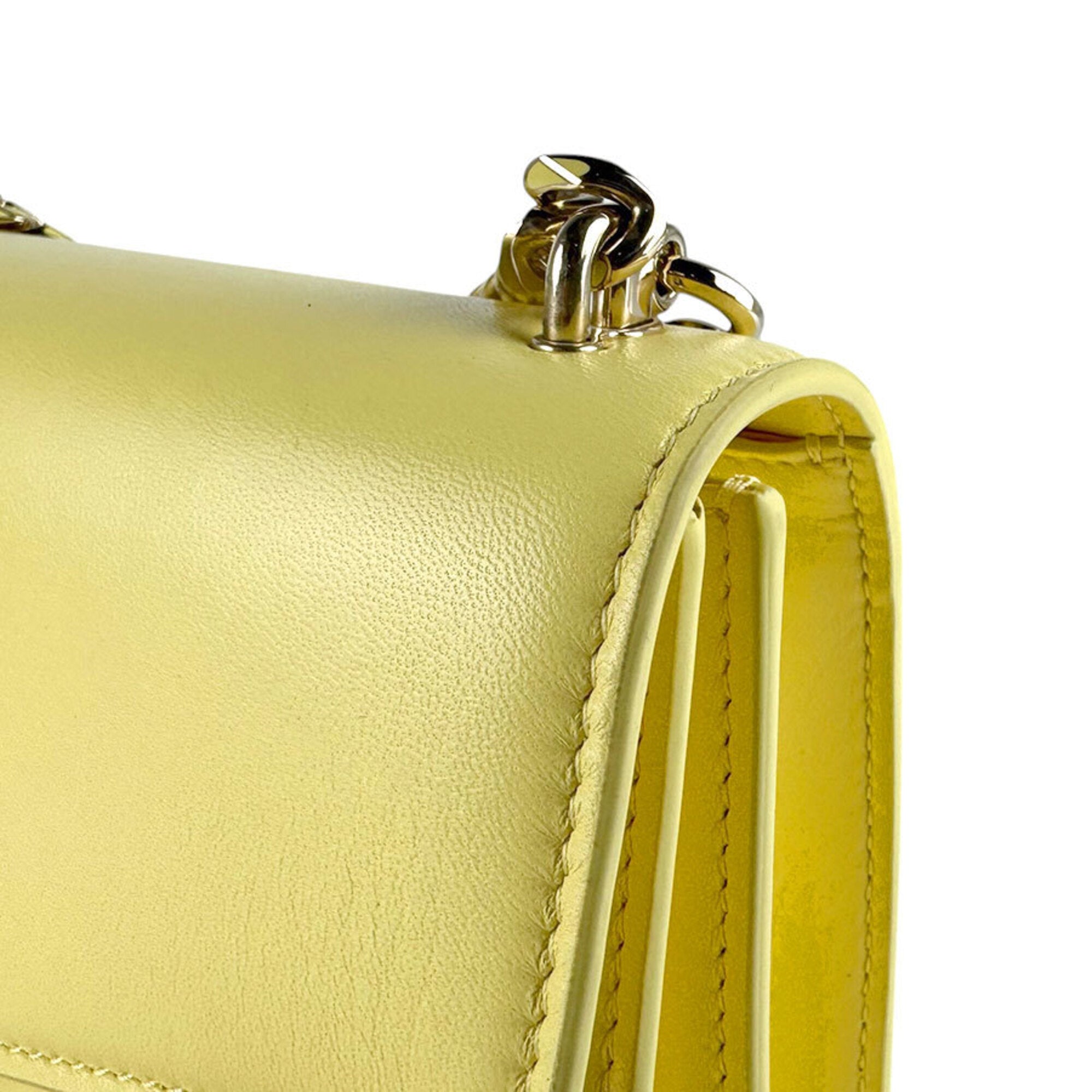 Bvlgari Yellow Leather Shoulder Bag (Pre-Owned)