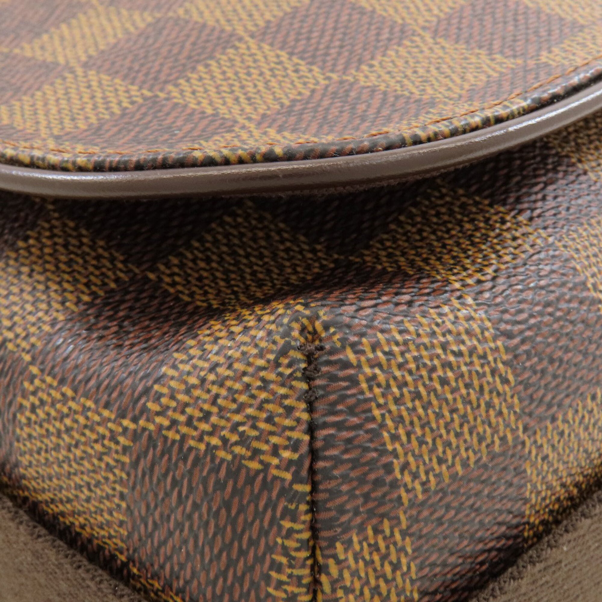 Louis Vuitton Damier Canvas Ebene Damier Canvas Shoulder Bag (Pre-Owned)