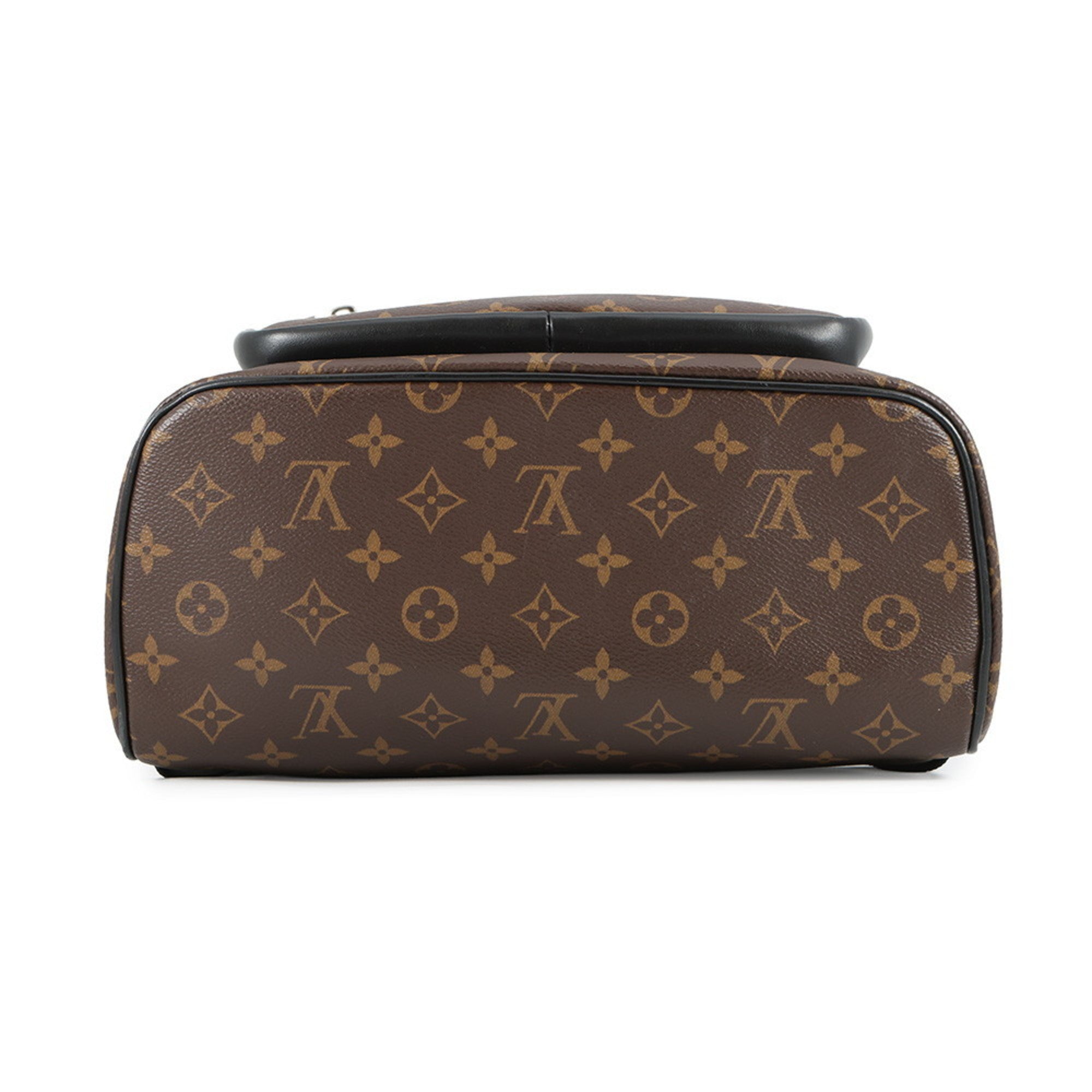 Louis Vuitton Monogram Macassar Black Brown Monogram Macassar Noir Backpack (Pre-Owned)