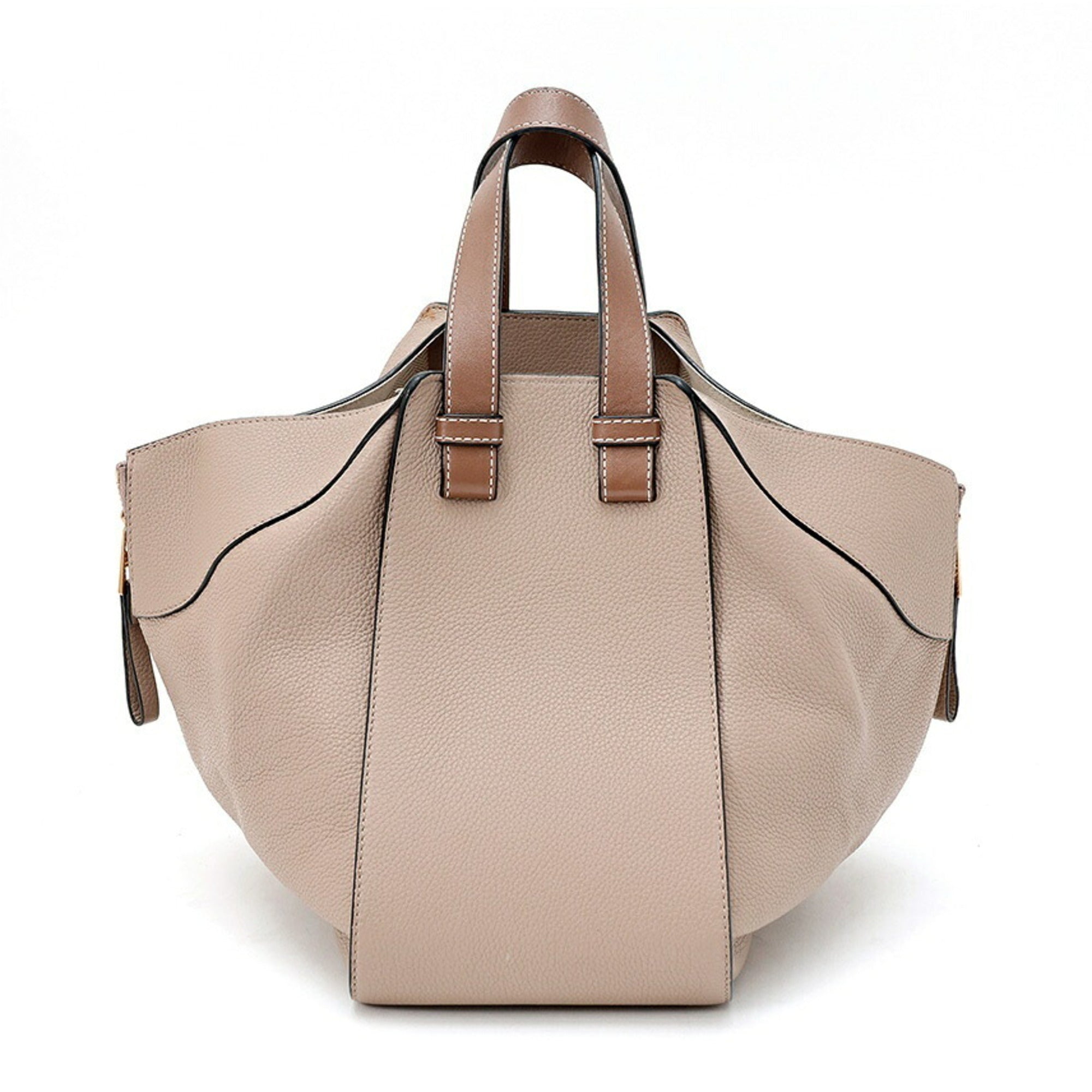 Loewe Grayish Sand Leather Shoulder Bag (Pre-Owned)