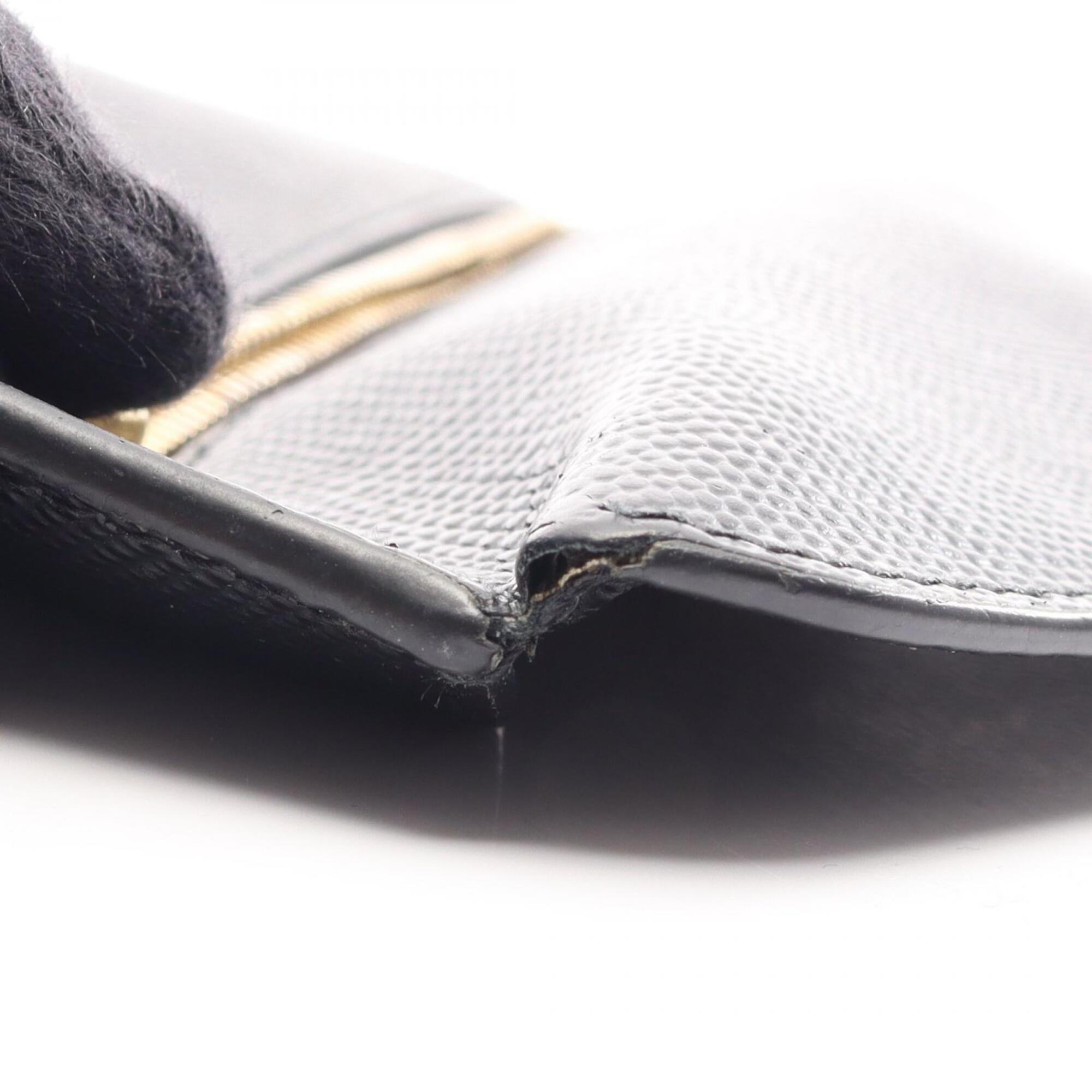Prada Black Saffiano Triangle Long Wallet (Bi-Fold) (Pre-Owned)