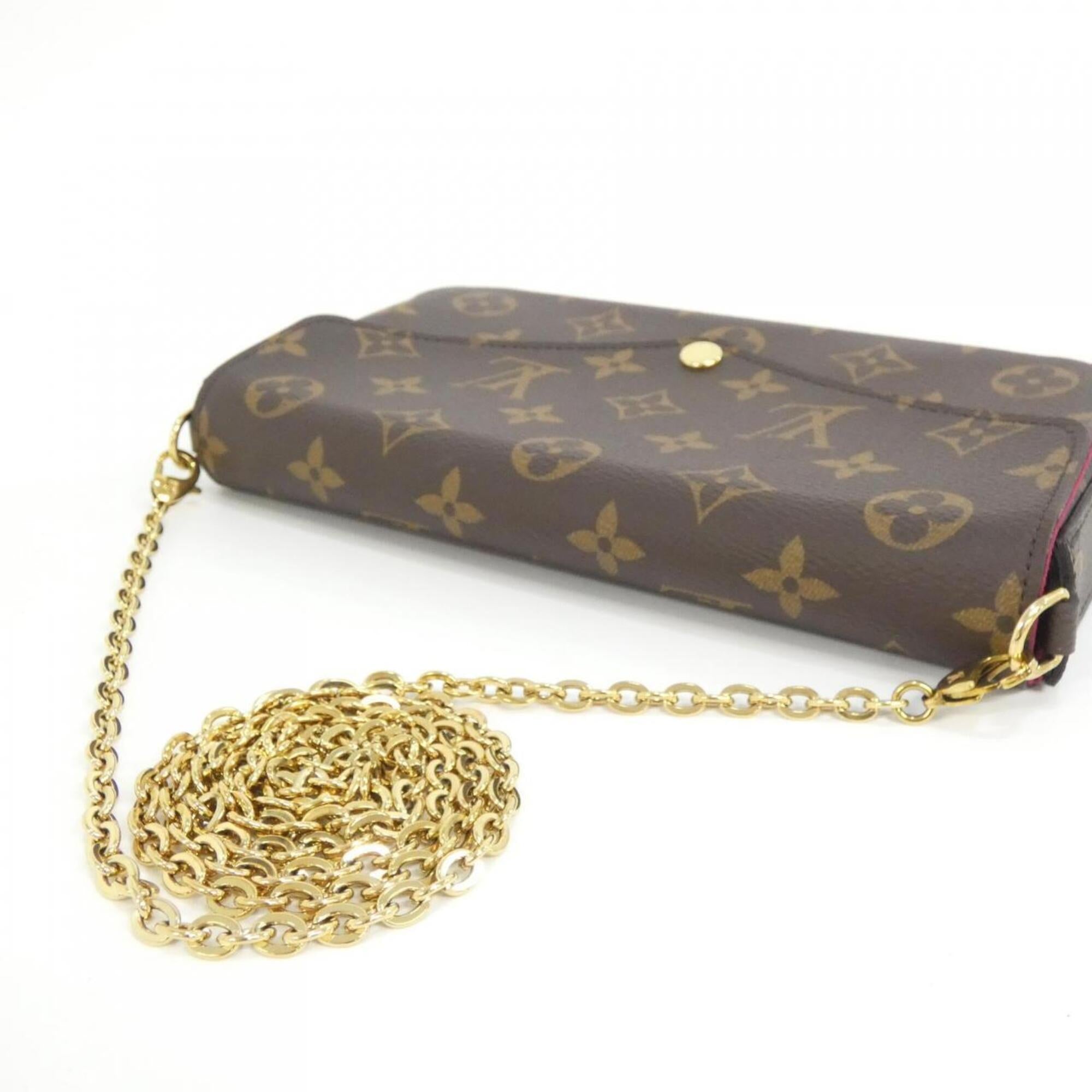 Louis Vuitton Marron Coated Canvas Shoulder Bag (Pre-Owned)