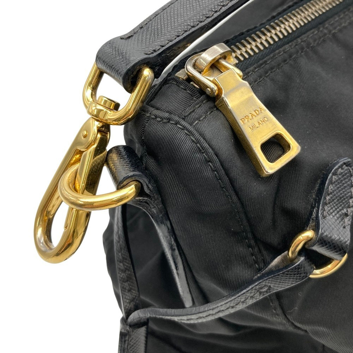 Prada Black Nylon Shoulder Bag (Pre-Owned)