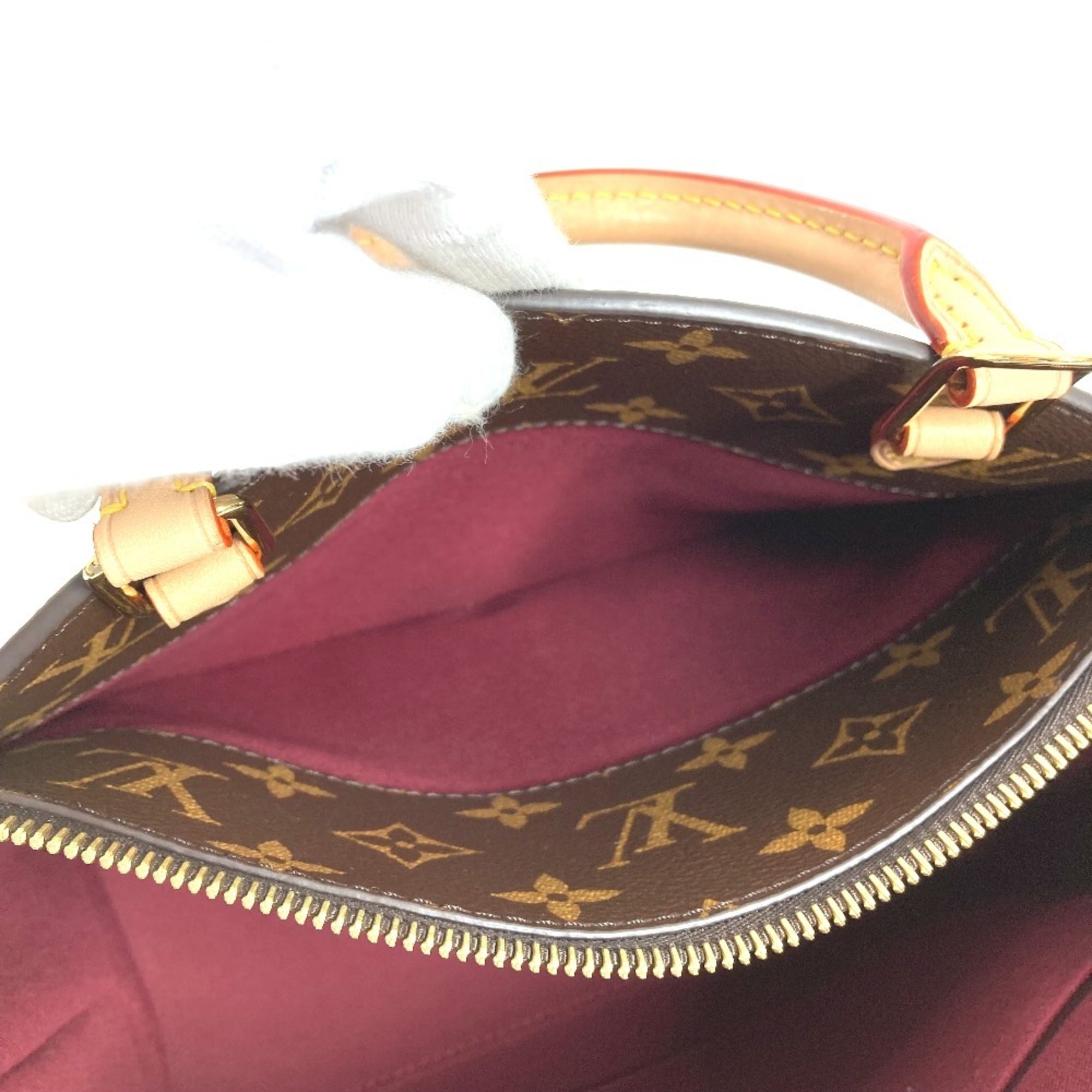 Louis Vuitton Brown Monogram Canvas Handbag Shoulder Bag Tote Bag (Pre-Owned)