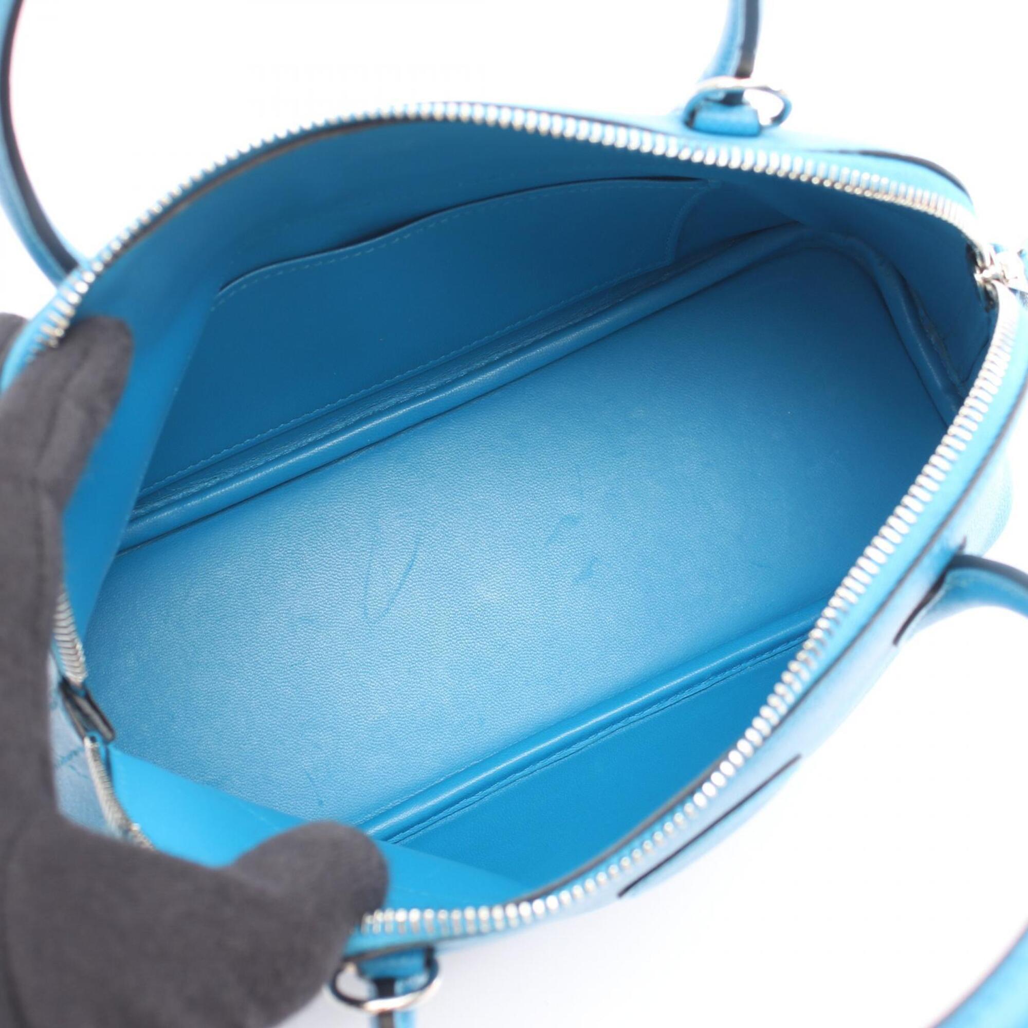 Hermes Blue Epsom Leather Handbag (Pre-Owned)