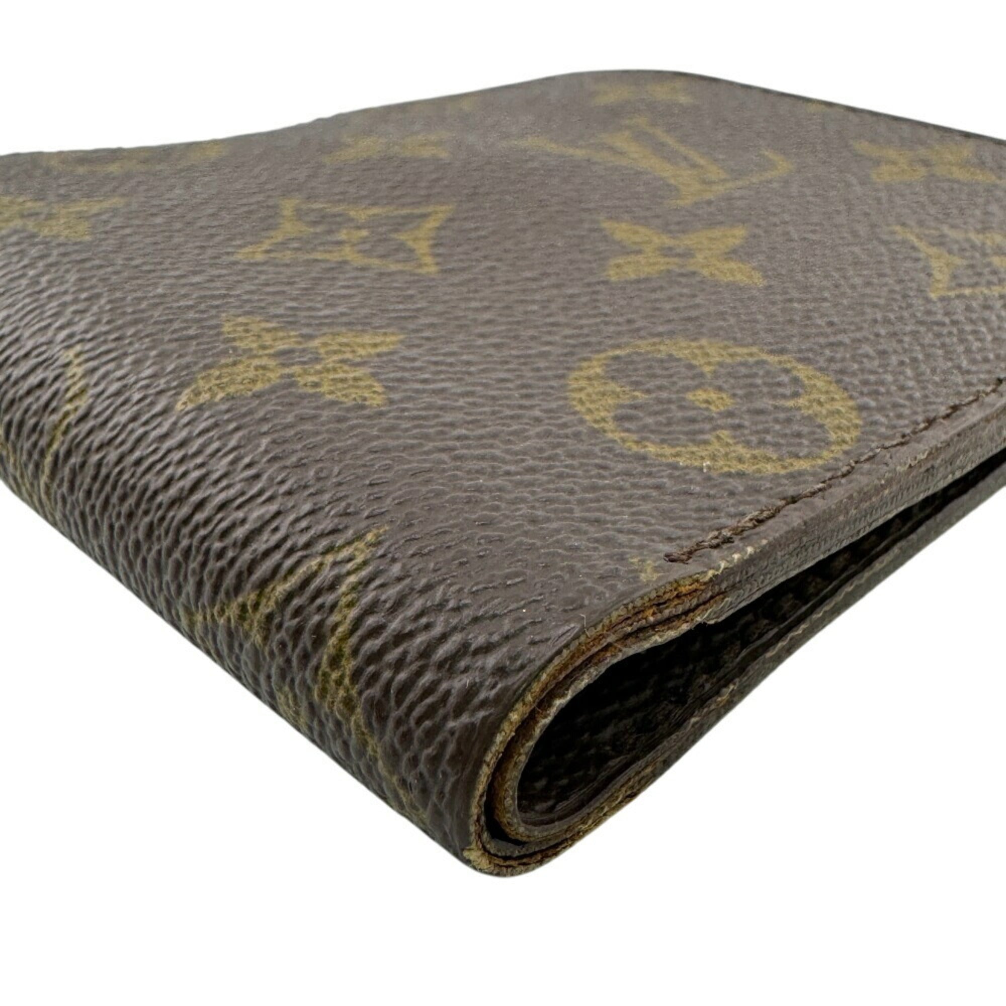 Louis Vuitton Brown Leather Wallet (Bi-Fold) (Pre-Owned)