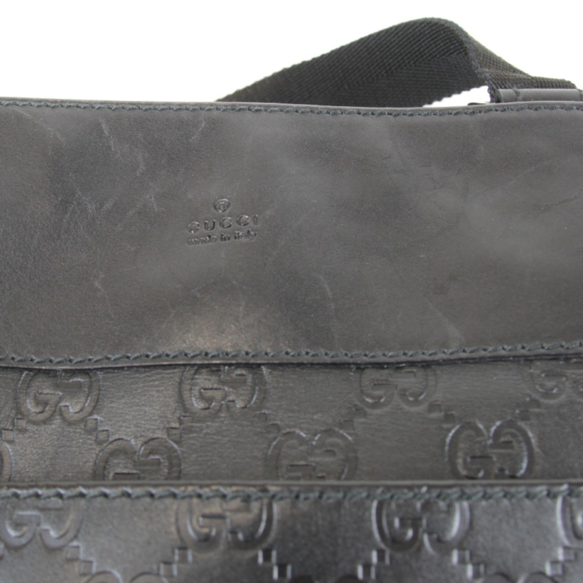 Gucci Black Leather Shoulder Bag (Pre-Owned)