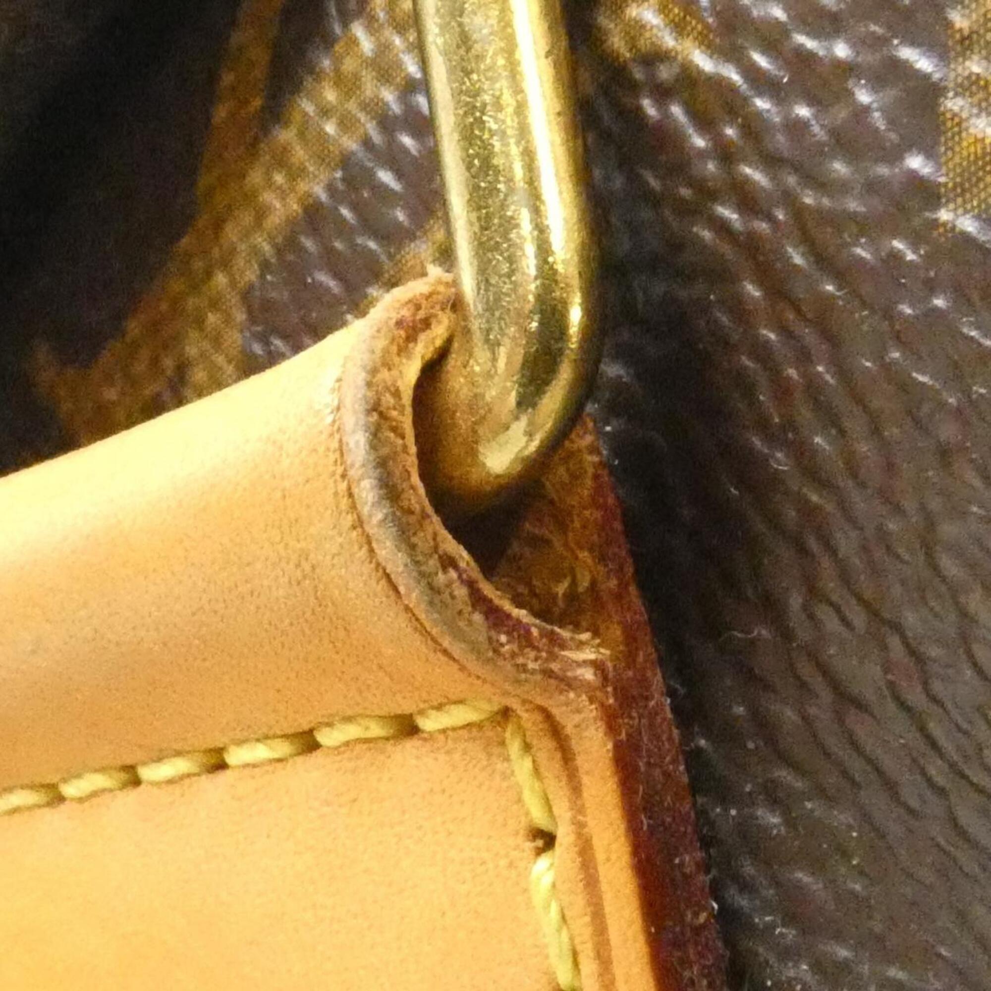 Louis Vuitton Monogram Marron Coated Canvas Backpack (Pre-Owned)