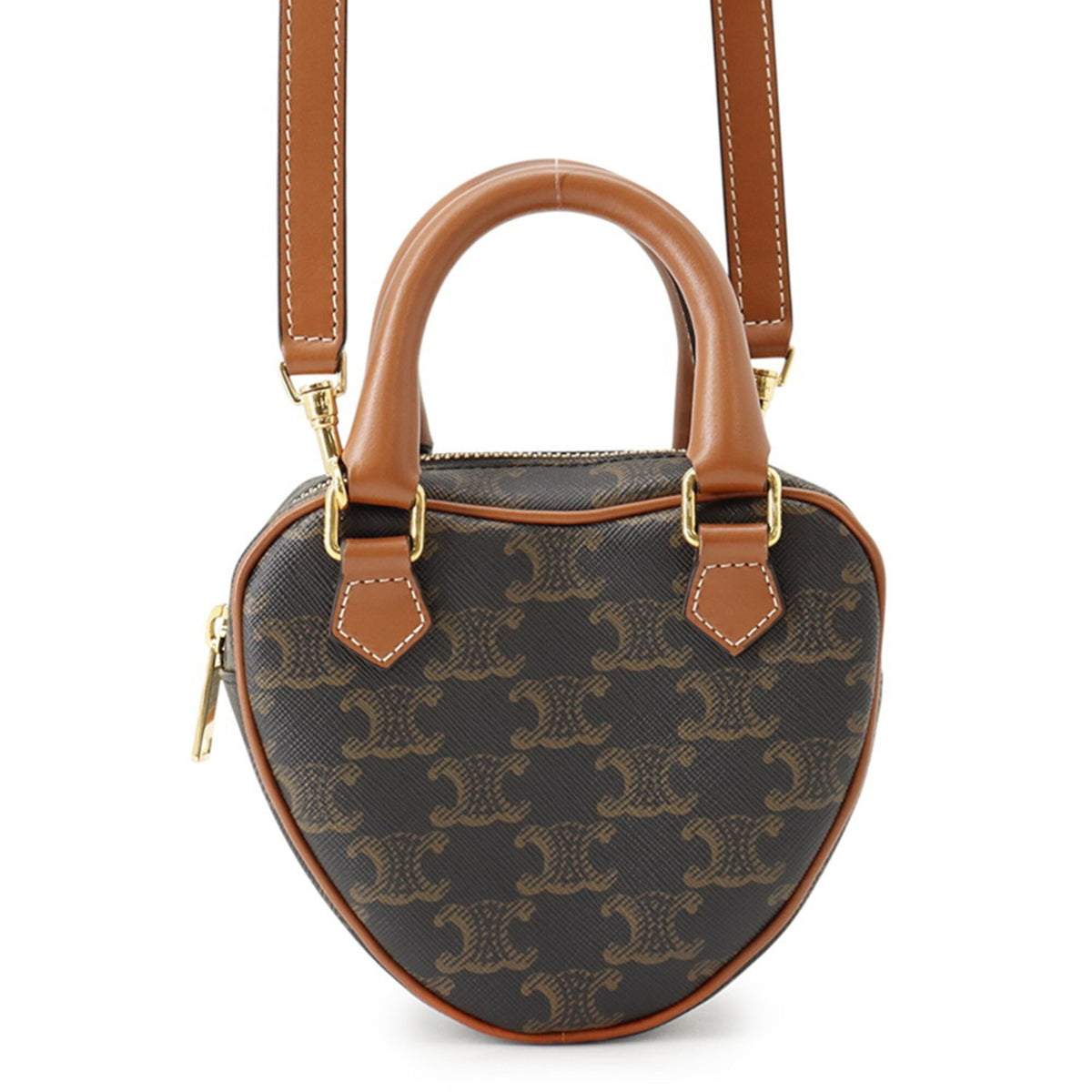 Celine Brown Pvc Leather Handbag Shoulder Bag (Pre-Owned)