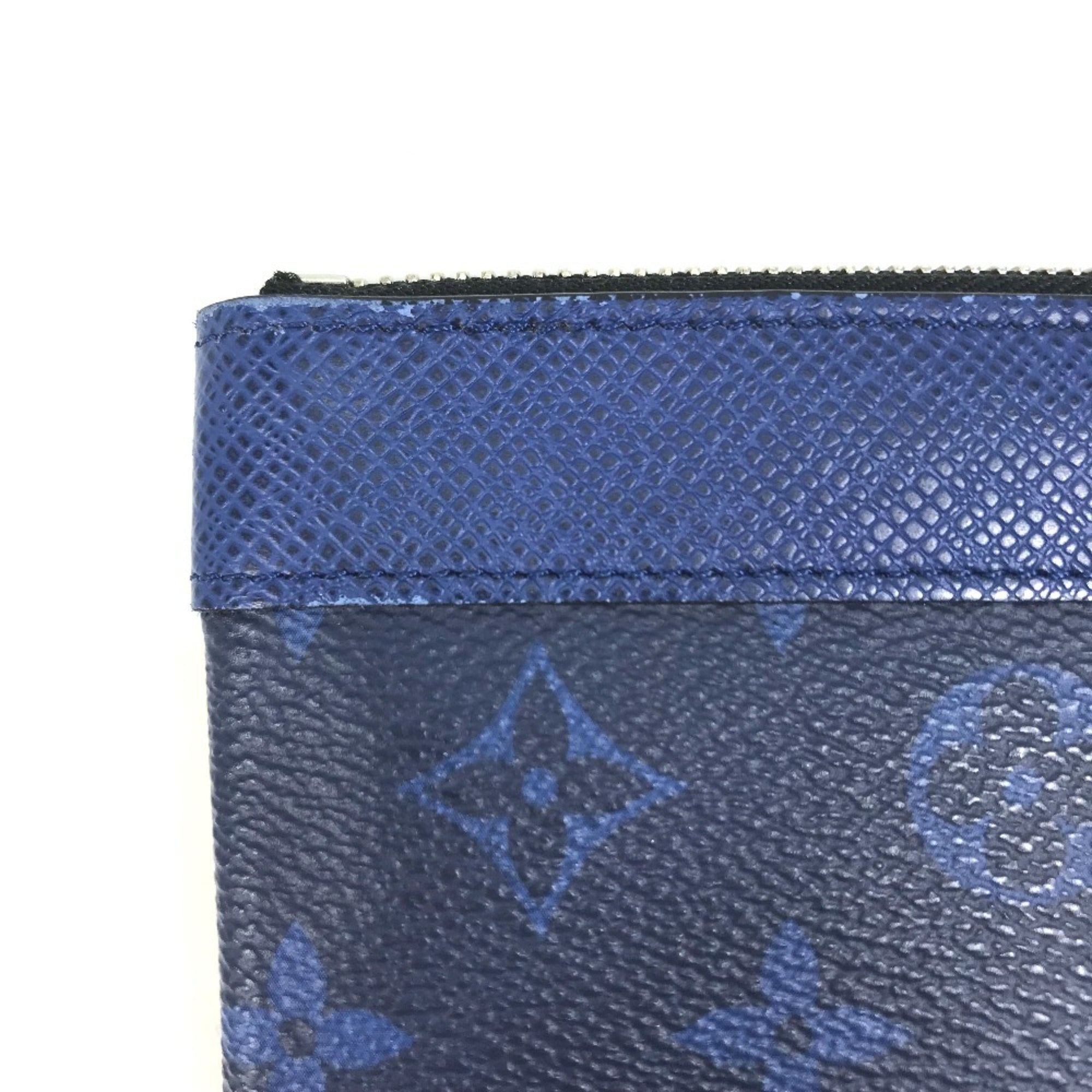 Louis Vuitton Blue Taigarama Clutch Bag Pochette Pouch (Pre-Owned)