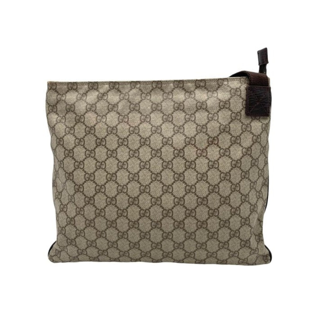 Gucci Beige Brown Gg Supreme Messenger Bag Shoulder Bag (Pre-Owned)