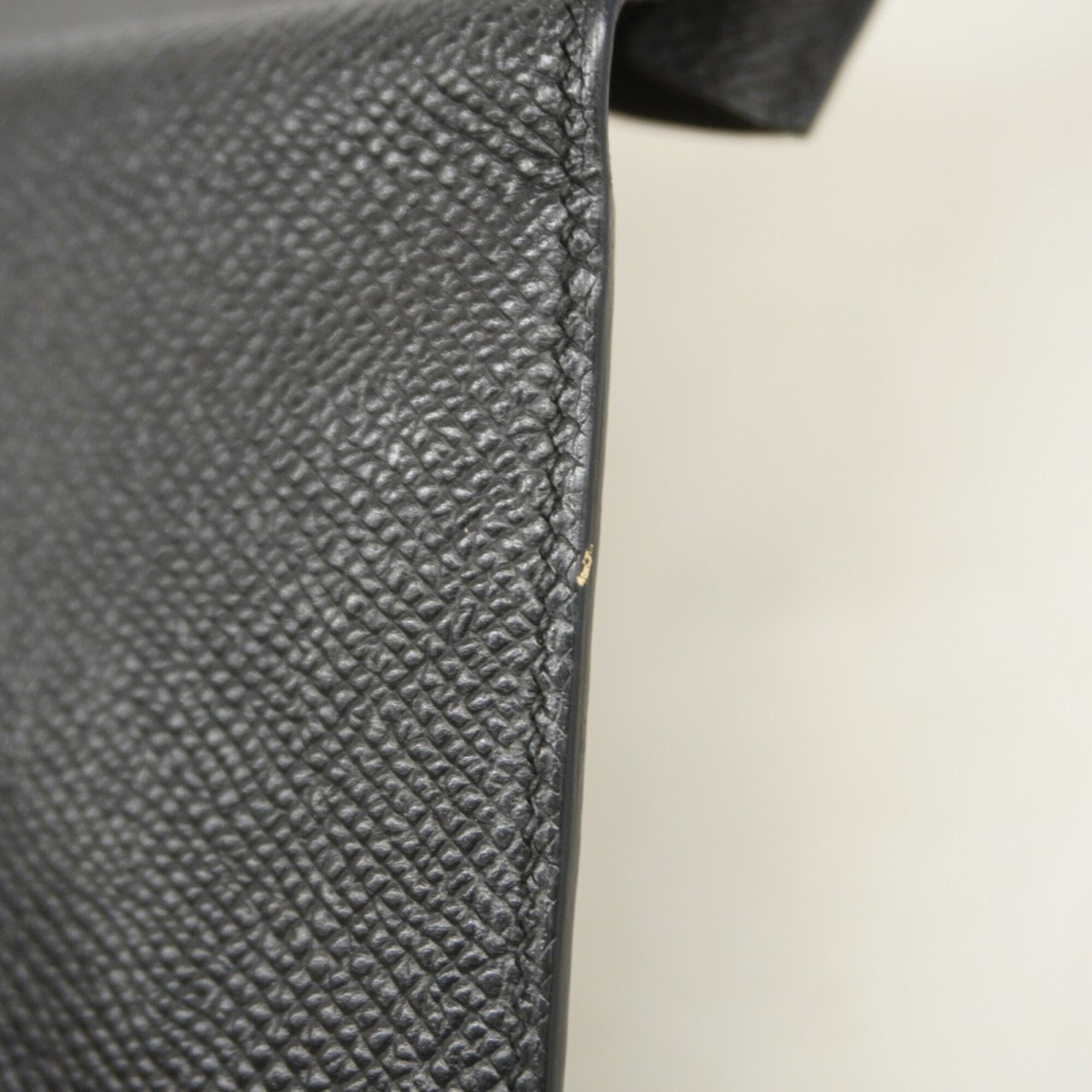 Hermes Black Epsom Leather Long Wallet (Bi-Fold) (Pre-Owned)