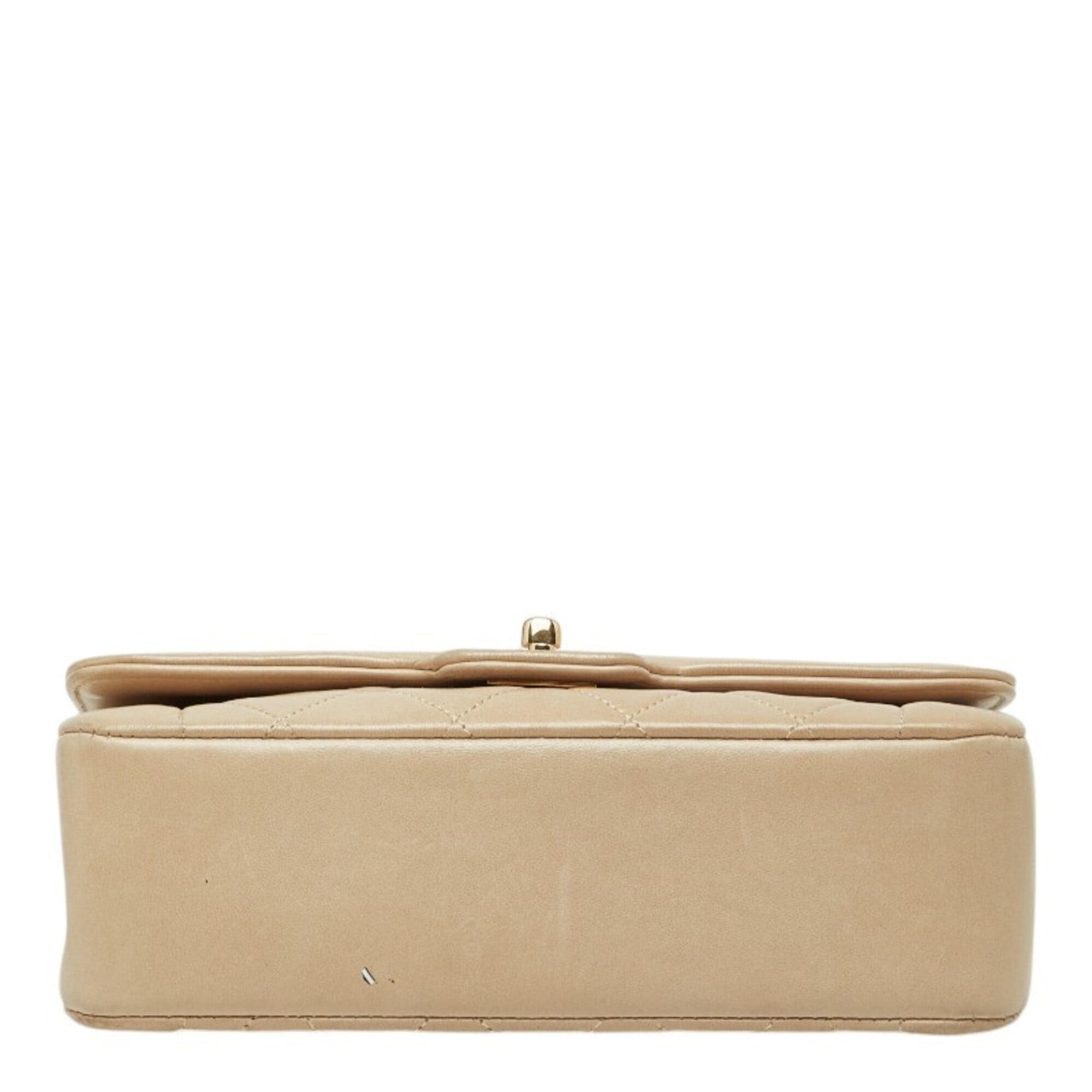 Chanel Beige Leather Shoulder Bag (Pre-Owned)