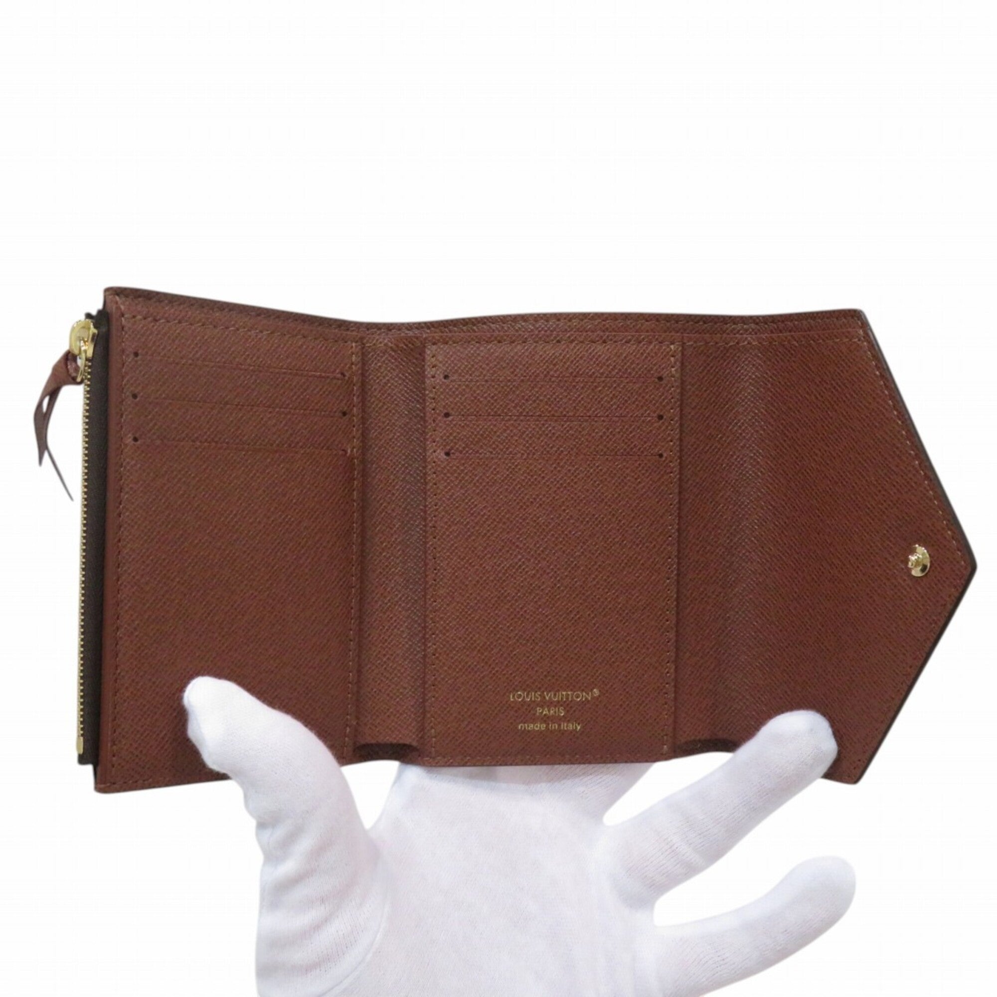 Louis Vuitton Brown Monogram Monogram Canvas Wallet (Tri-Fold) (Pre-Owned)