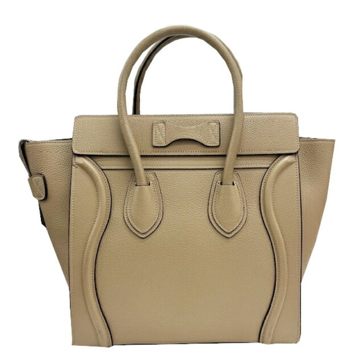 Celine Grayish Leather Handbag Tote Bag (Pre-Owned)