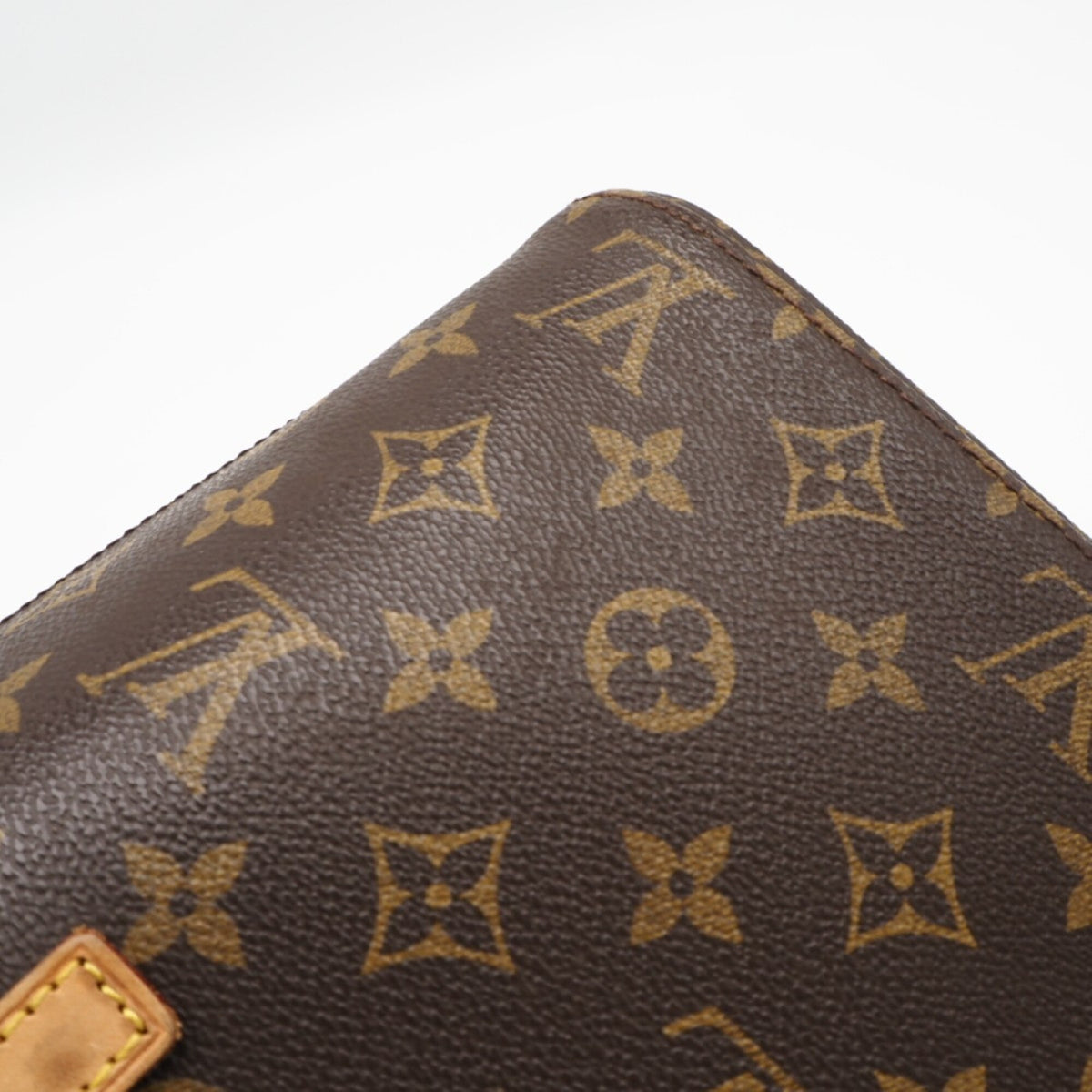 Louis Vuitton Monogram Brown Coated Canvas Leather Handbag (Pre-Owned)