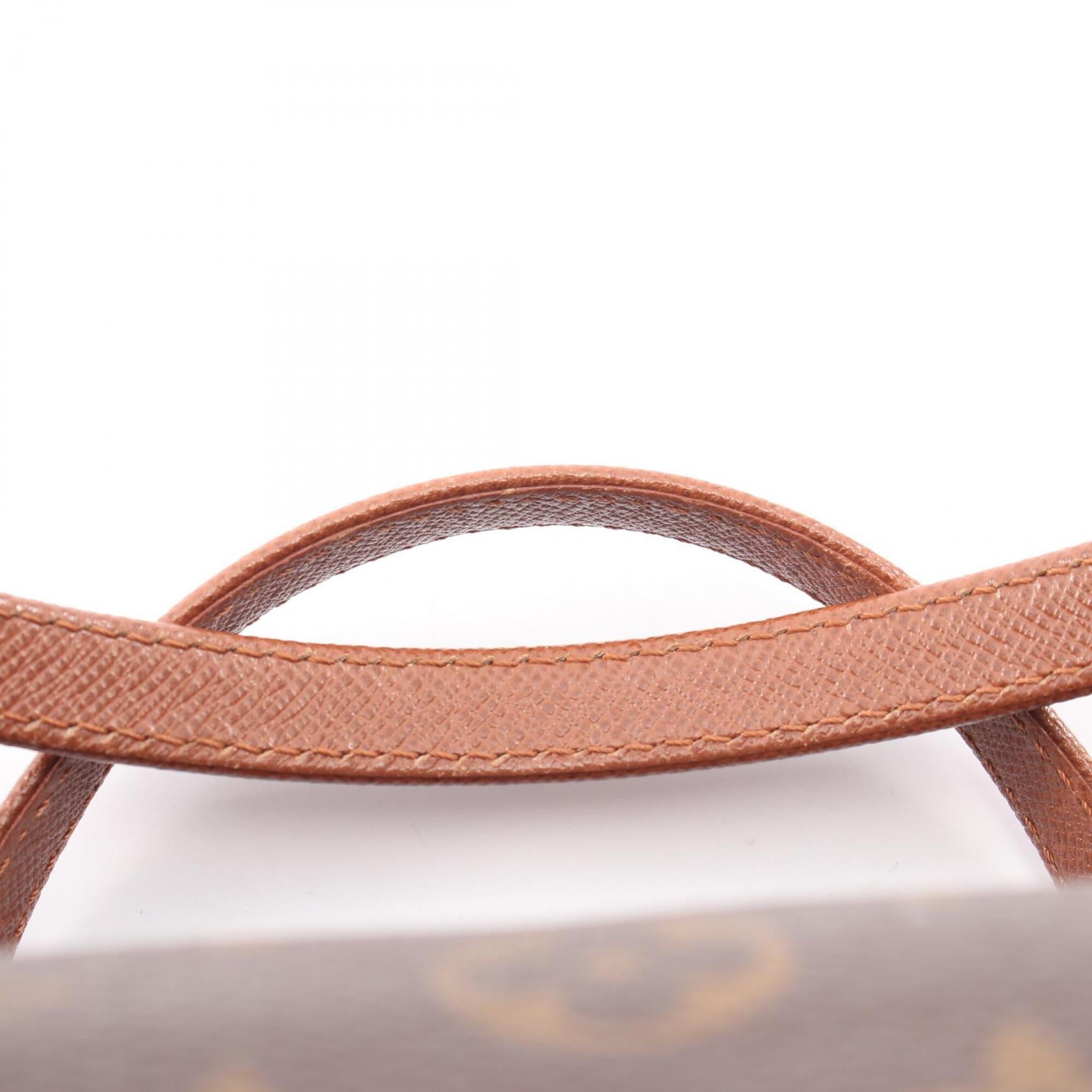 Louis Vuitton Monogram Brown Coated Canvas Leather Handbag (Pre-Owned)