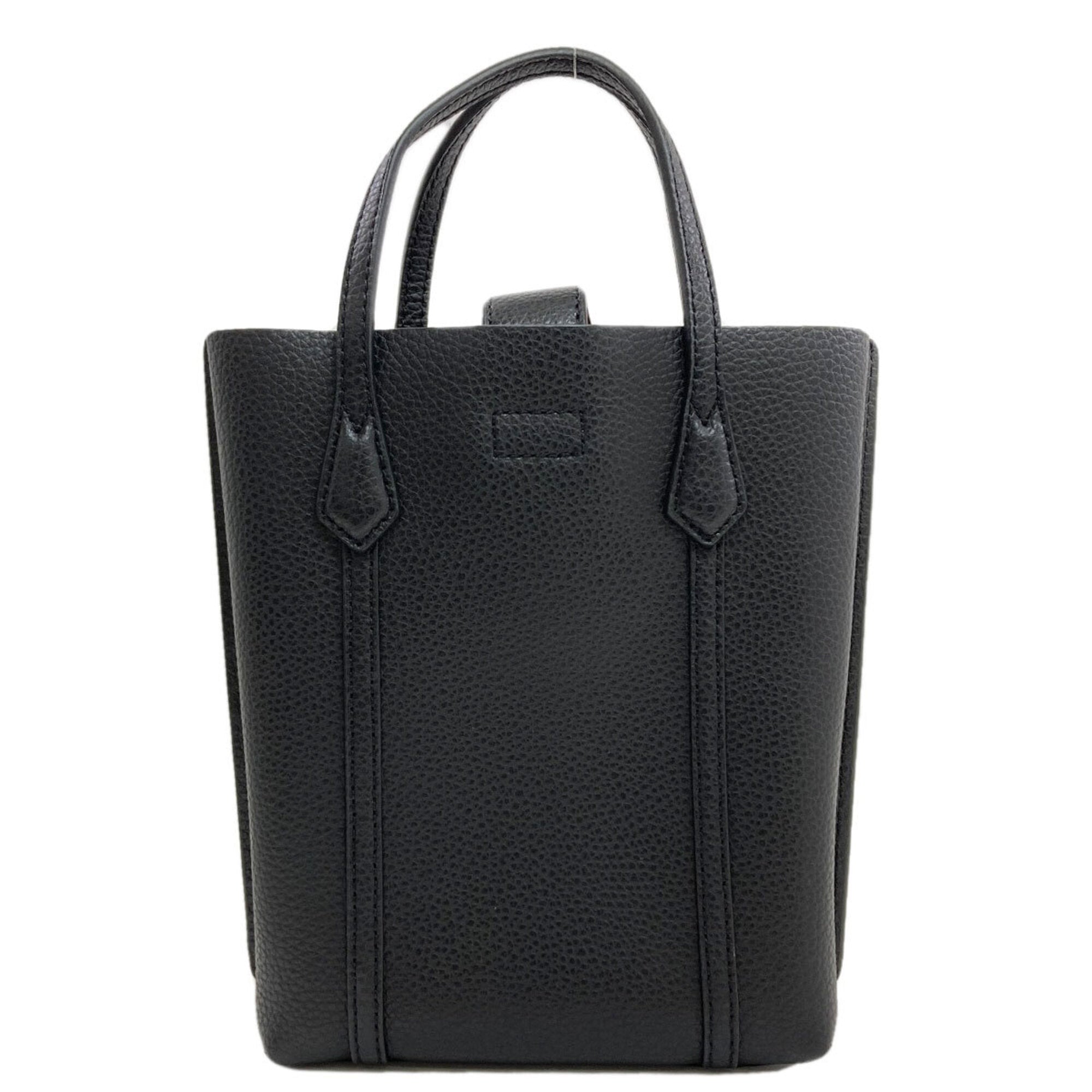 Tory Burch Black Leather Handbag (Pre-Owned)