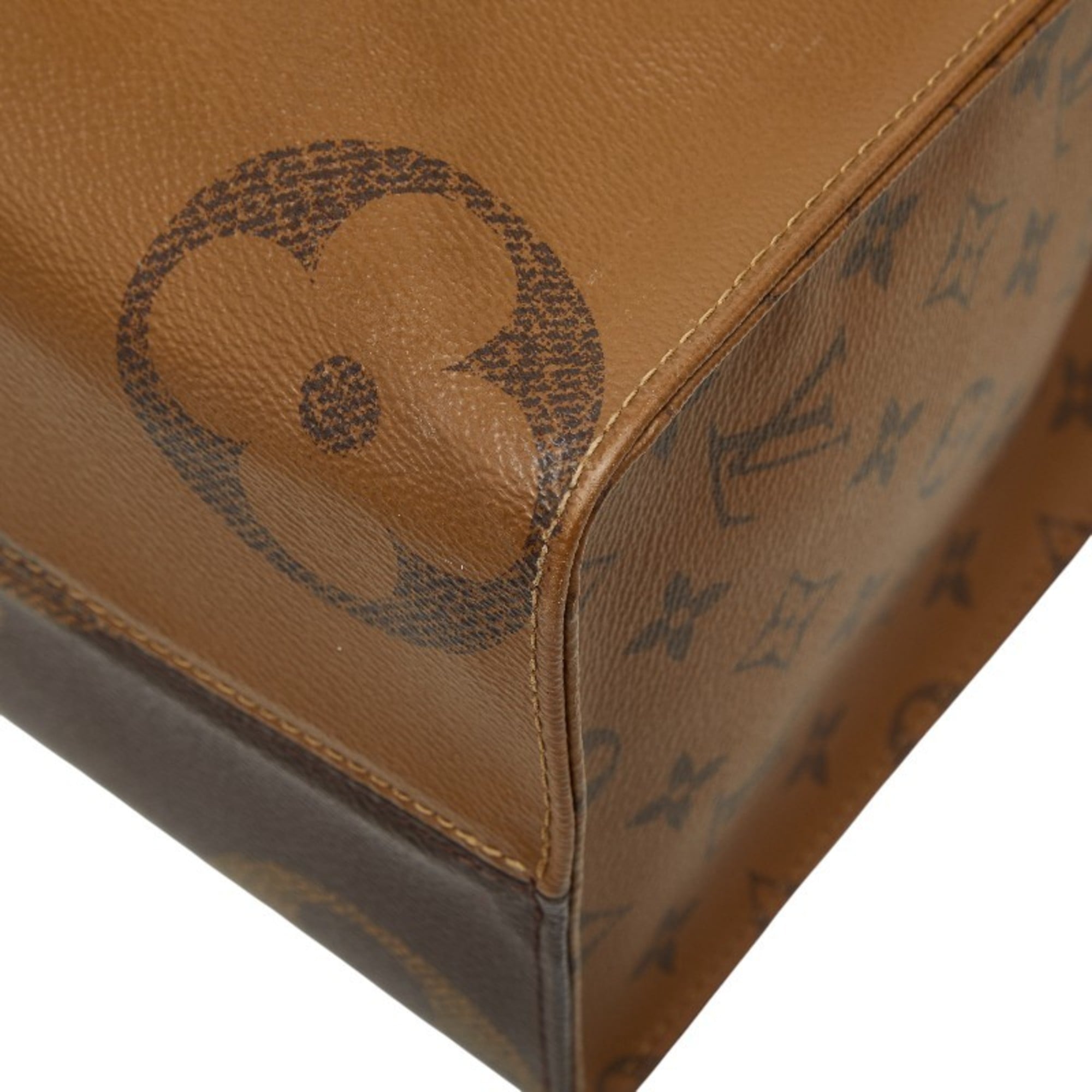 Louis Vuitton Brown Pvc Leather Handbag Shoulder Bag (Pre-Owned)