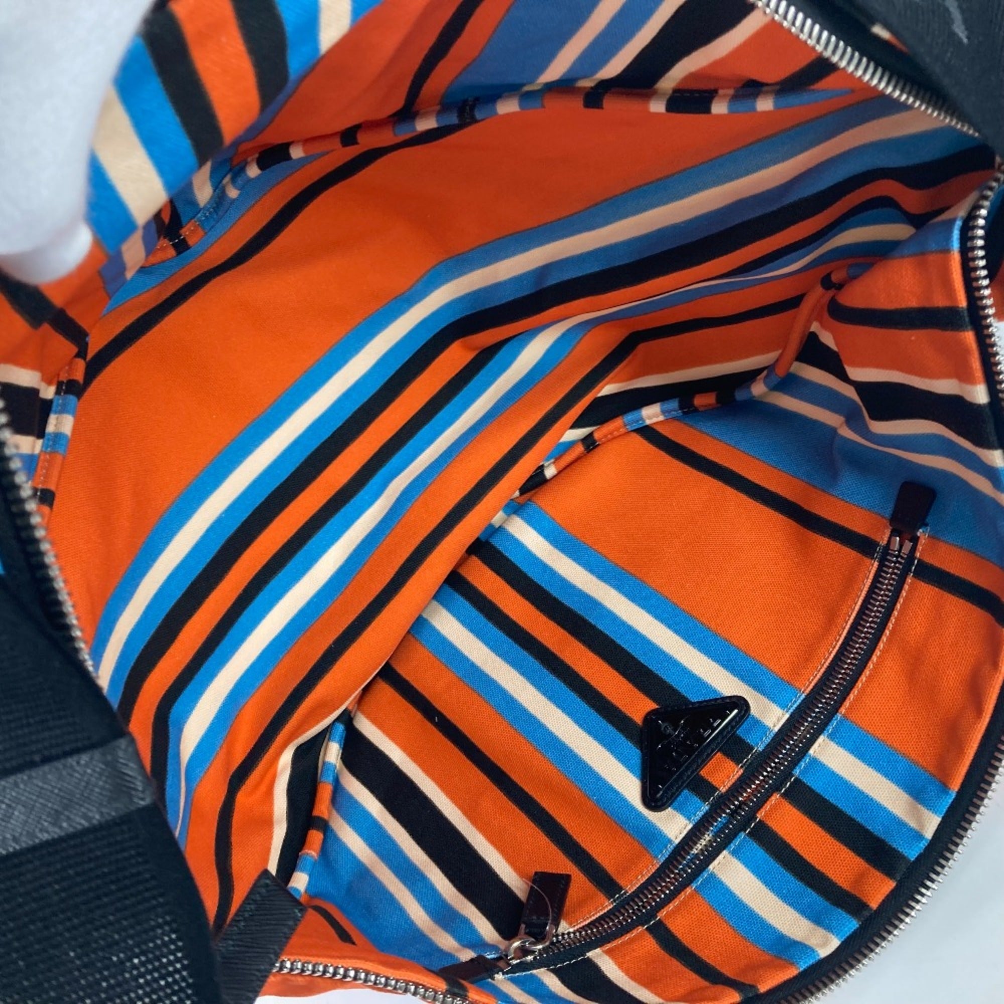 Prada Orange Cloth Shoulder Bag (Pre-Owned)