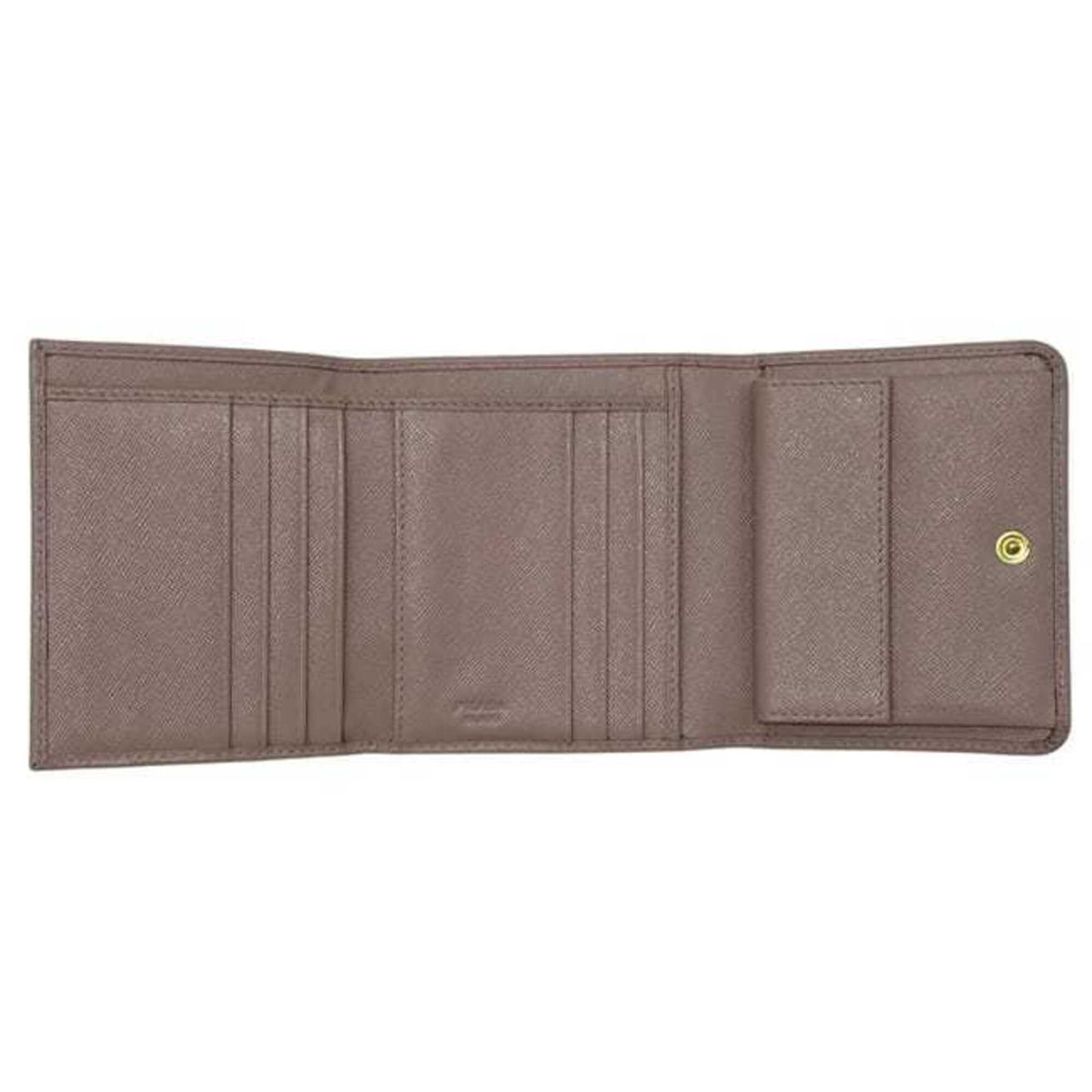 Prada Beige Saffiano Triangle Wallet (Tri-Fold) (Pre-Owned)