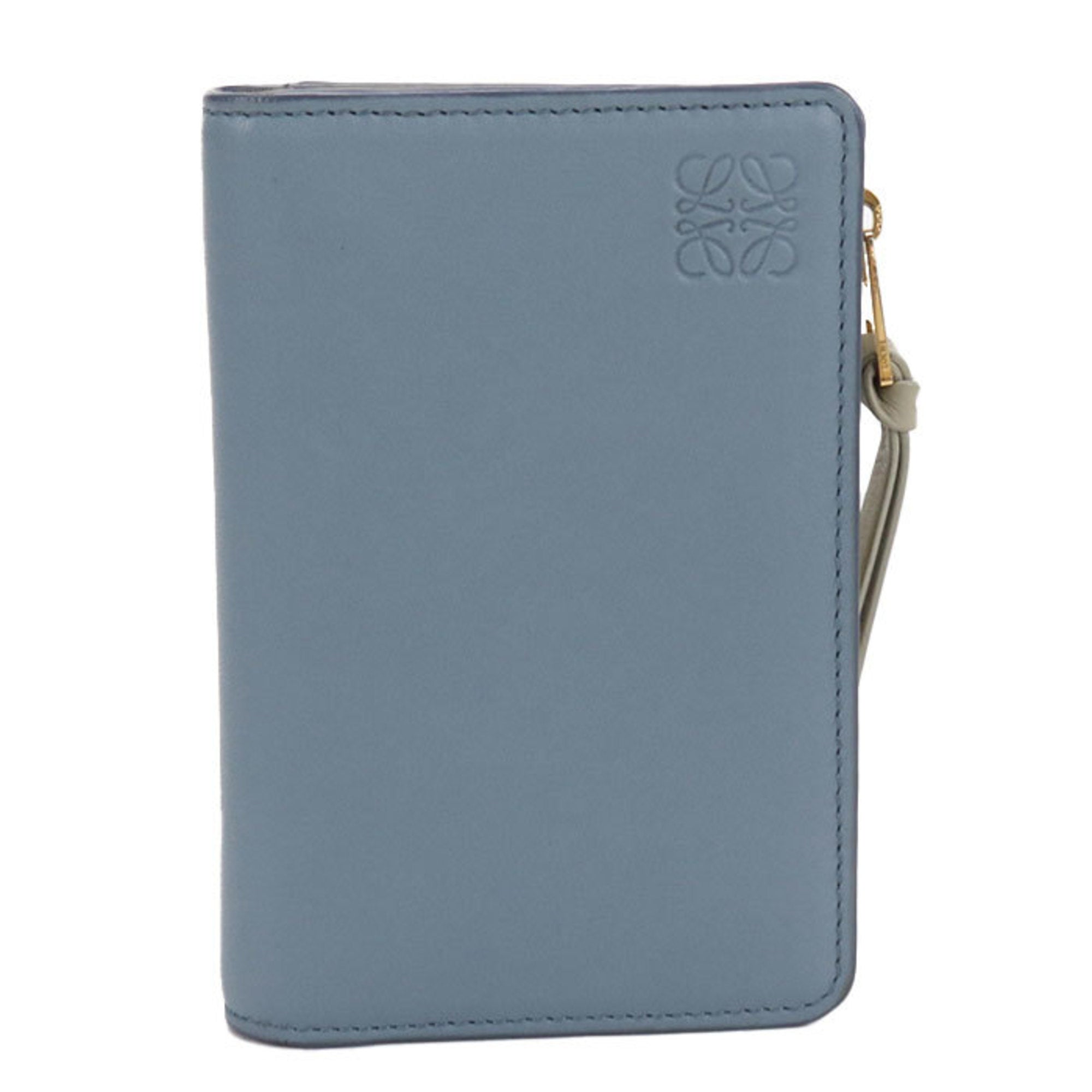 Loewe Blue Leather Wallet (Bi-Fold) (Pre-Owned)