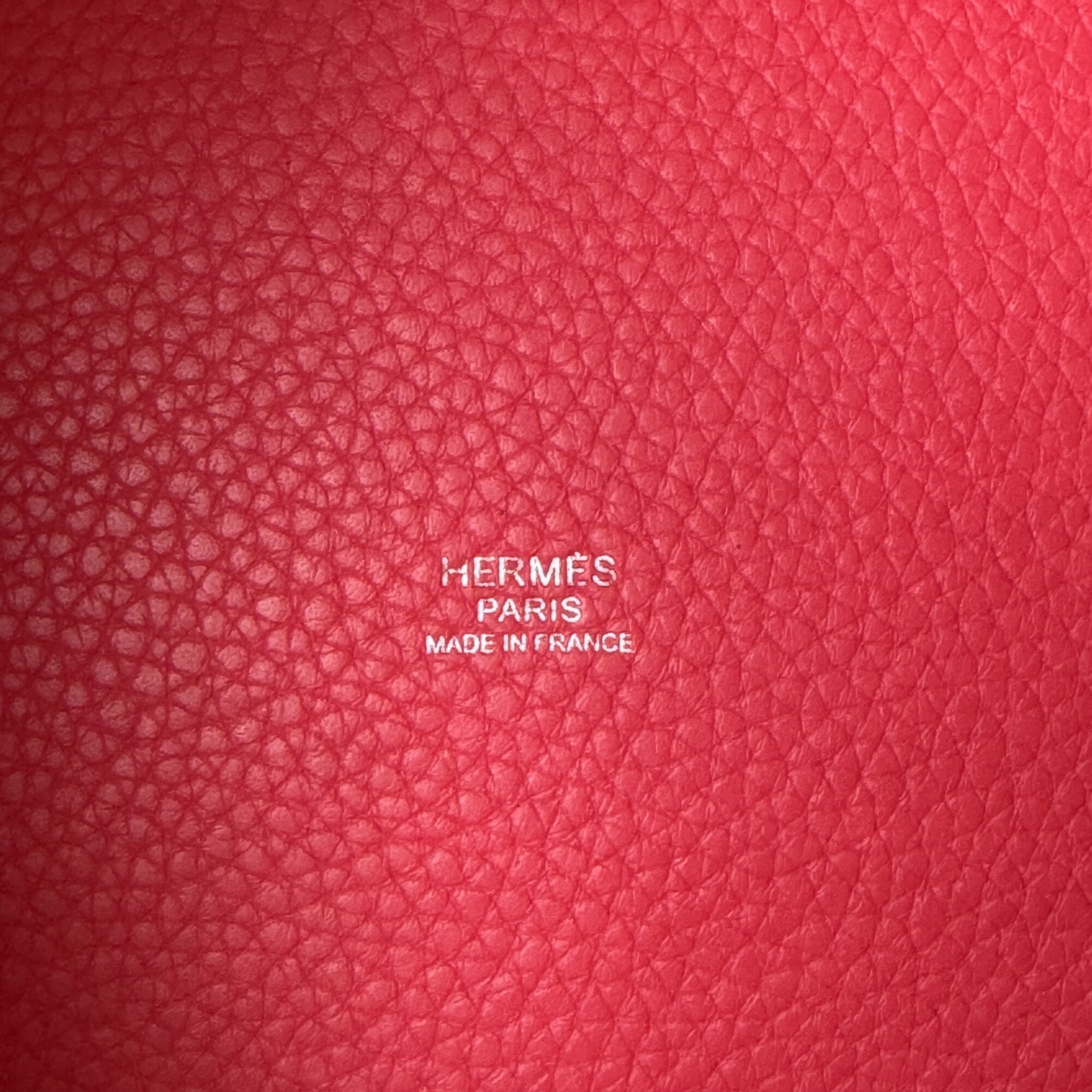 Hermes Taurillon Clemence Leather Handbag (Pre-Owned)