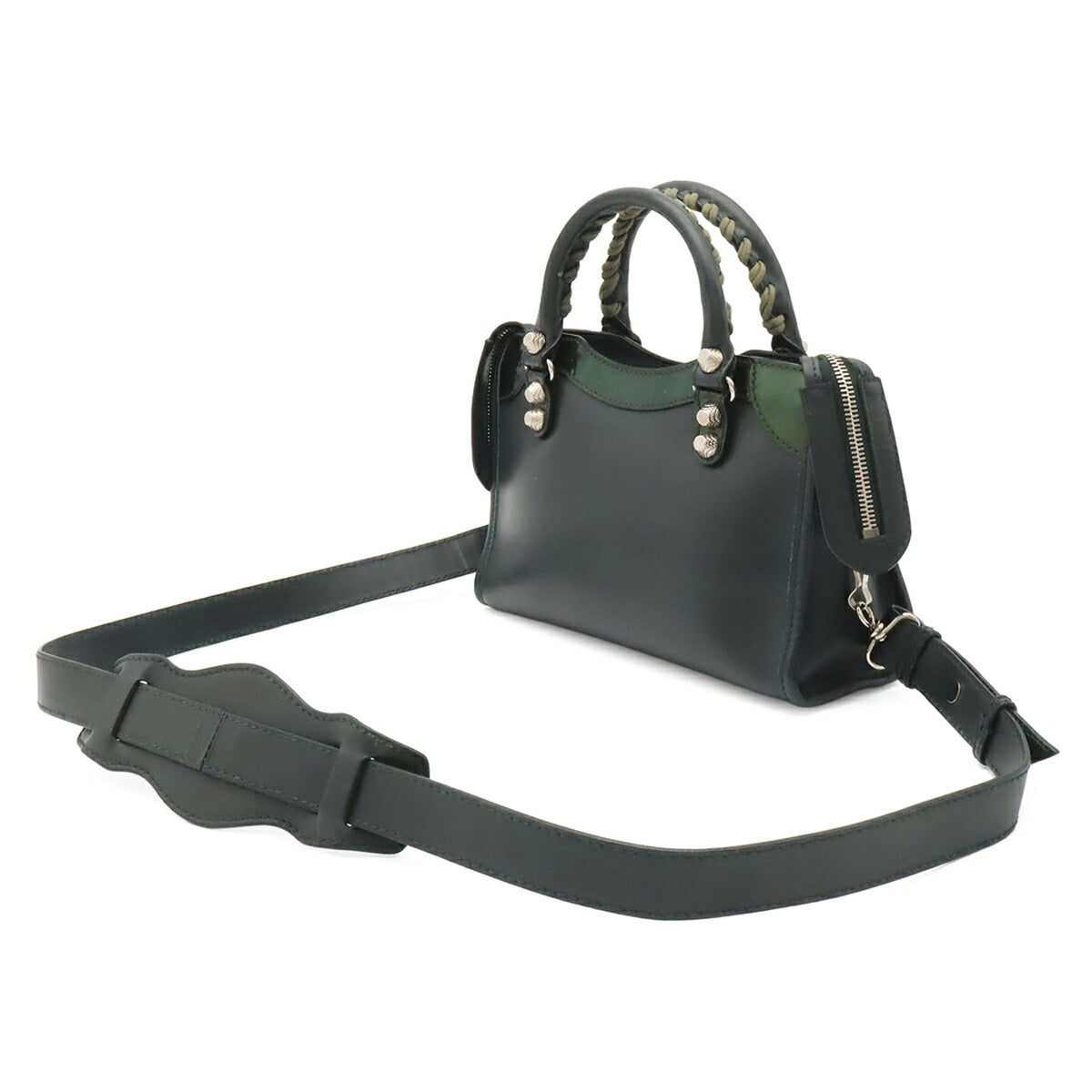 Balenciaga Dark Green Leather Handbag (Pre-Owned)