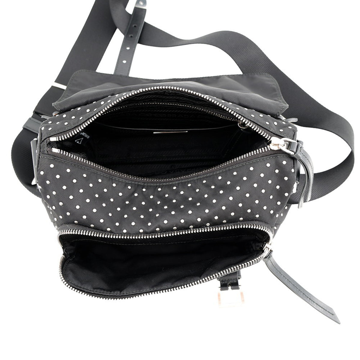Prada Black Nylon Handbag Shoulder Bag (Pre-Owned)