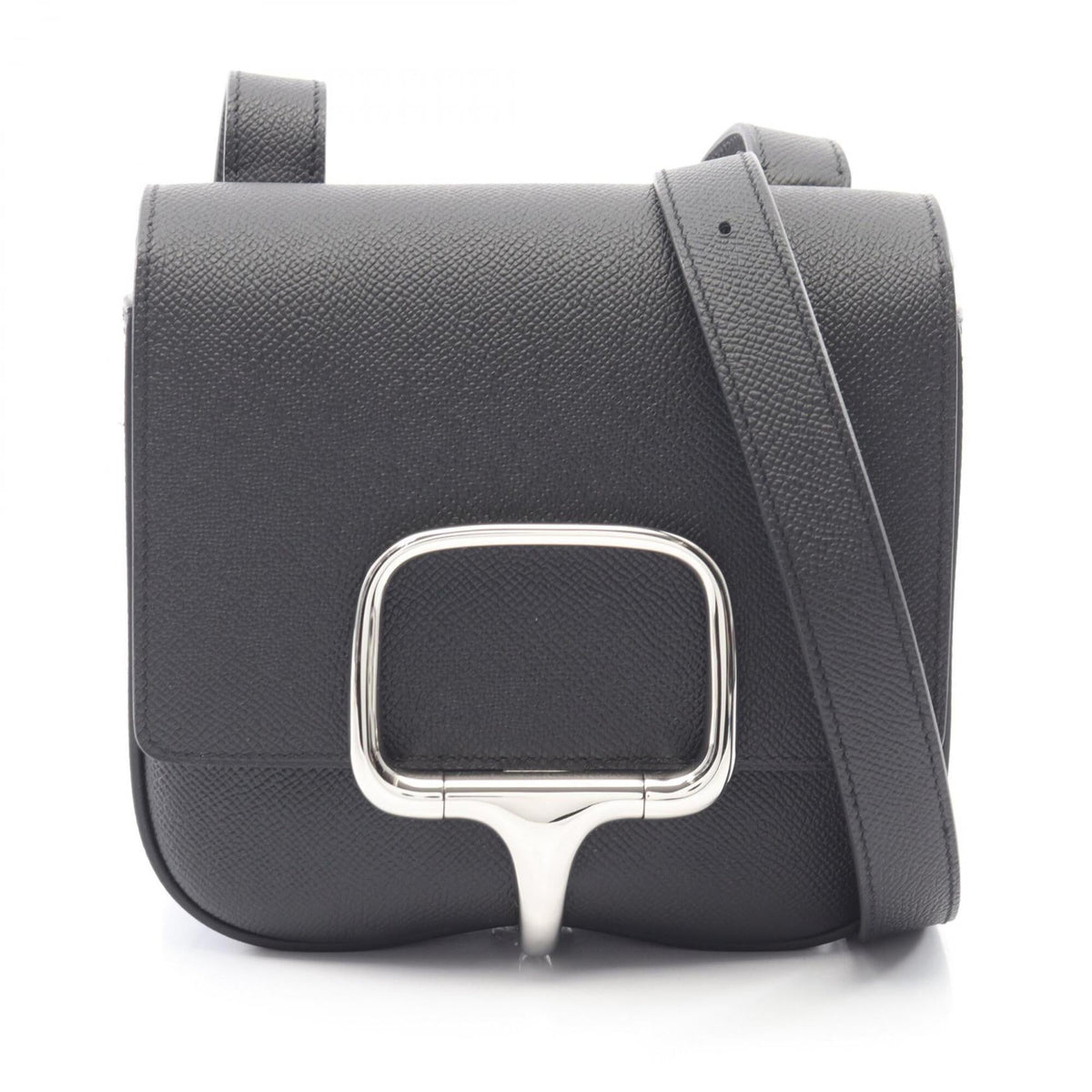 Hermes Black Epsom Leather Shoulder Bag (Pre-Owned)