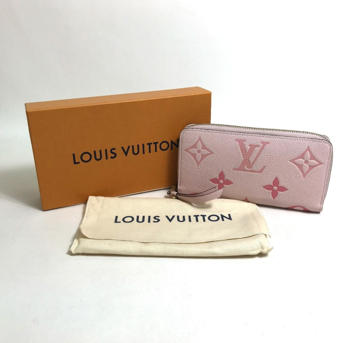 Louis Vuitton Monogram Empreinte Pink Monogram Empreinte Long Wallet (Bi-Fold) (Pre-Owned)