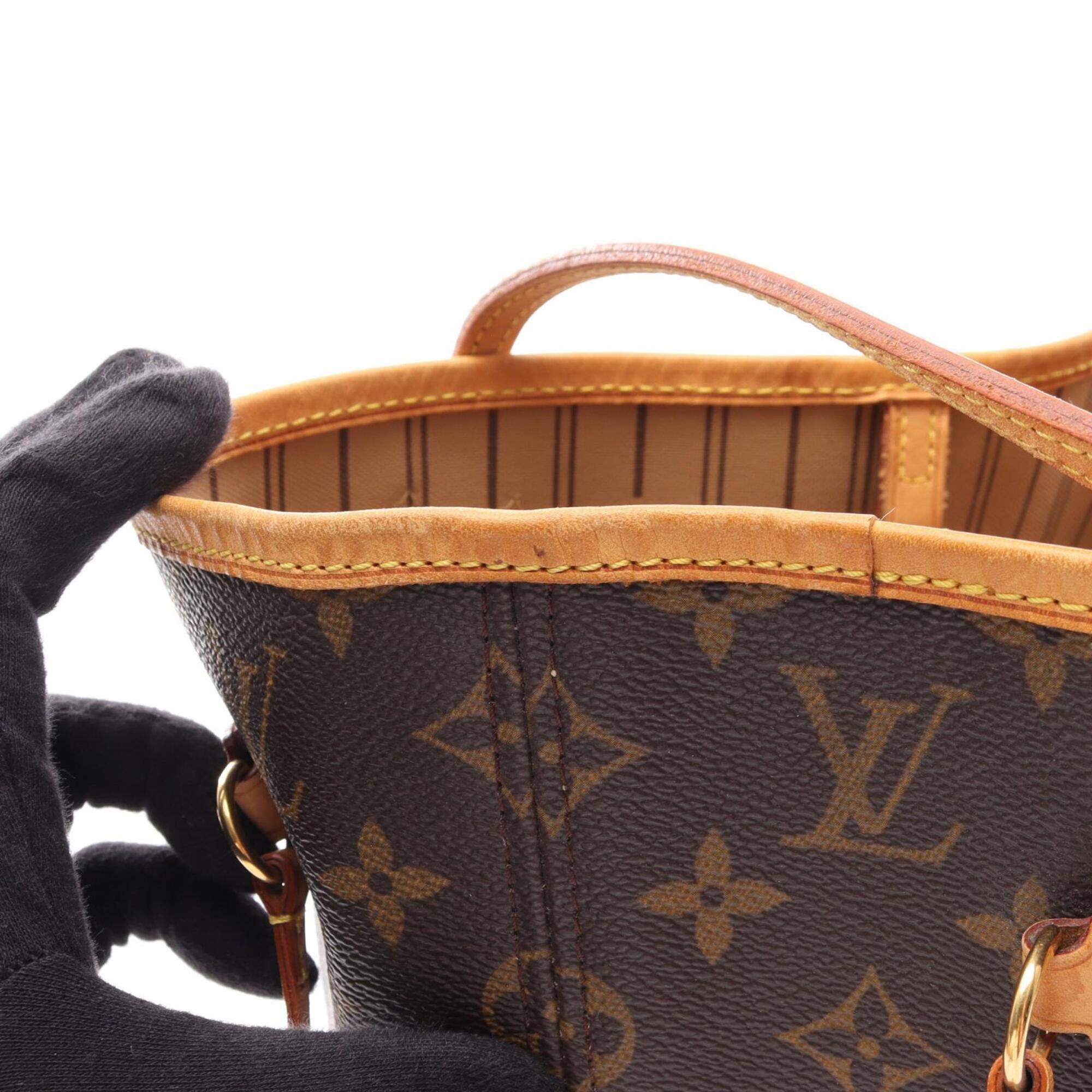 Louis Vuitton Brown Pvc Leather Handbag Tote Bag (Pre-Owned)