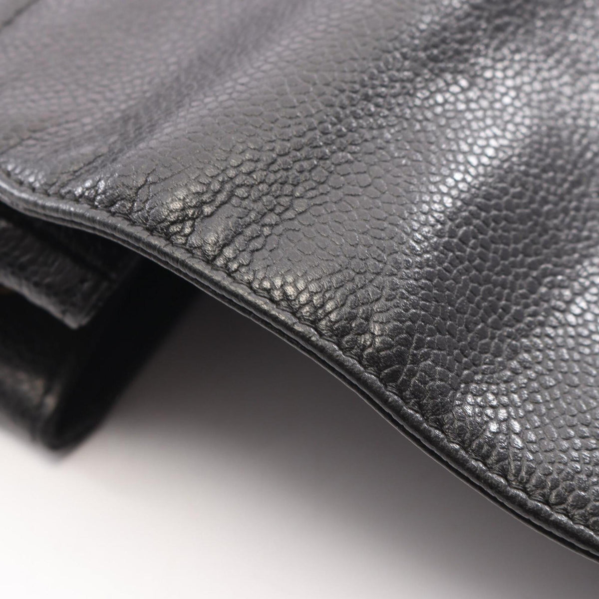 Chanel Black Grained Calfskin Backpack (Pre-Owned)