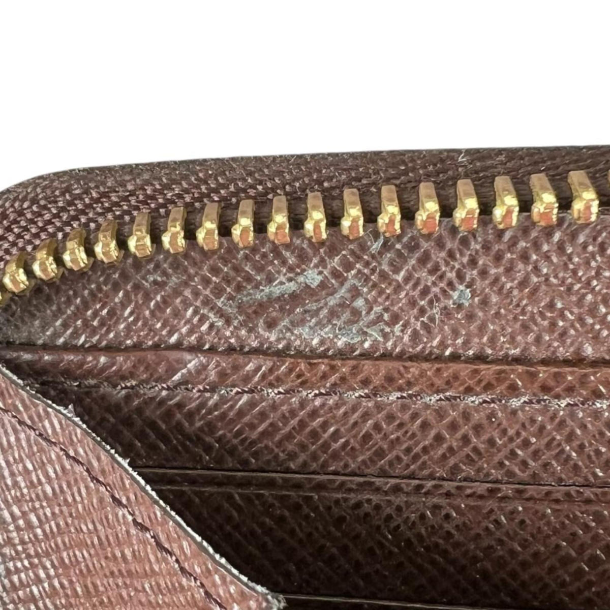 Louis Vuitton Brown Damier Canvas Long Wallet (Bi-Fold) (Pre-Owned)