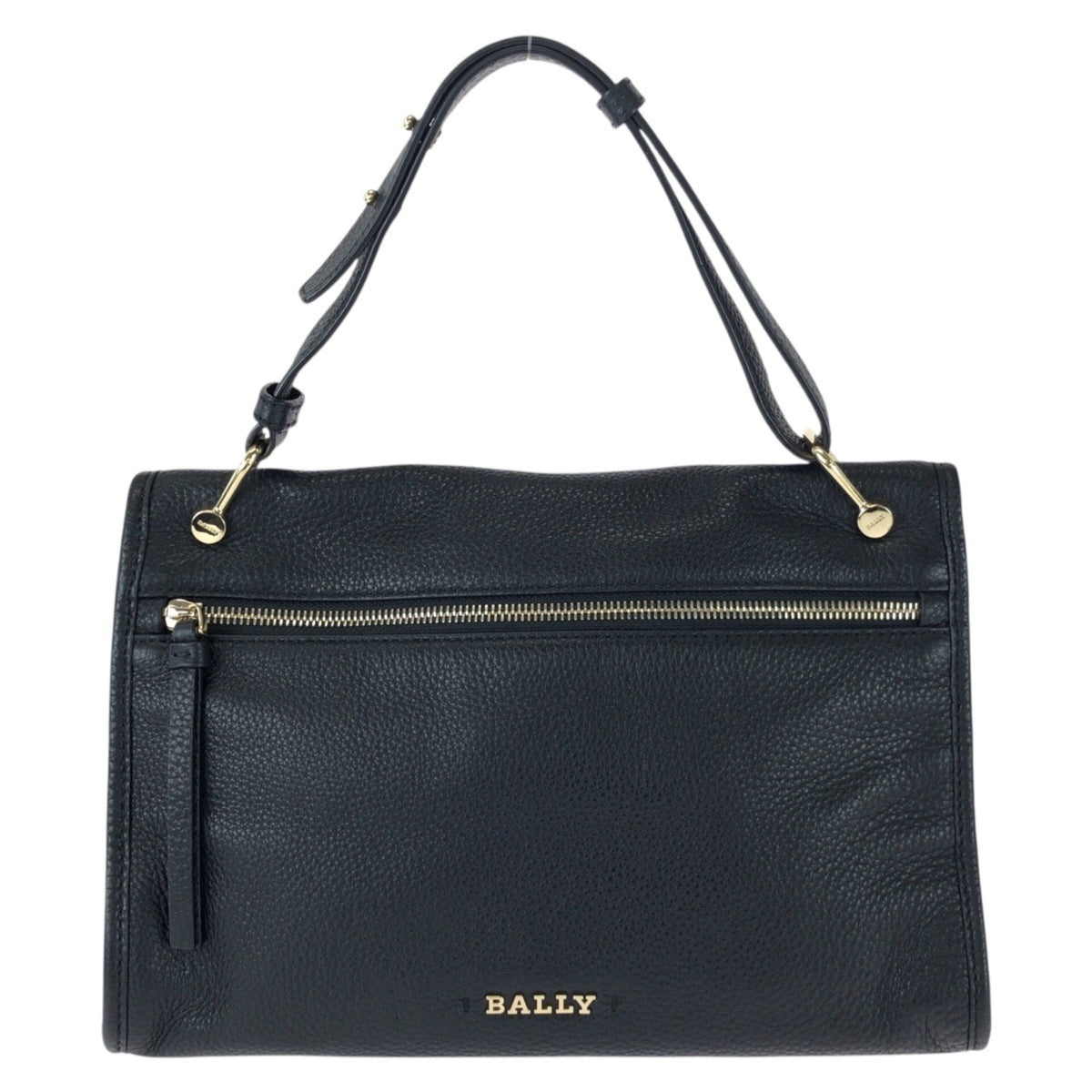 Bally Black Leather Handbag (Pre-Owned)