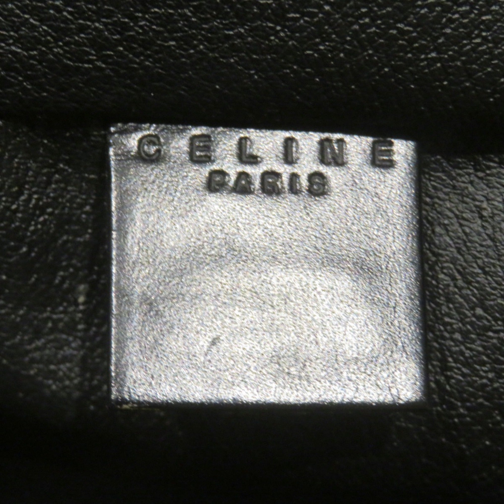 Celine Macadam Black Brown Pvc Leather Vanity Bag (Pre-Owned)