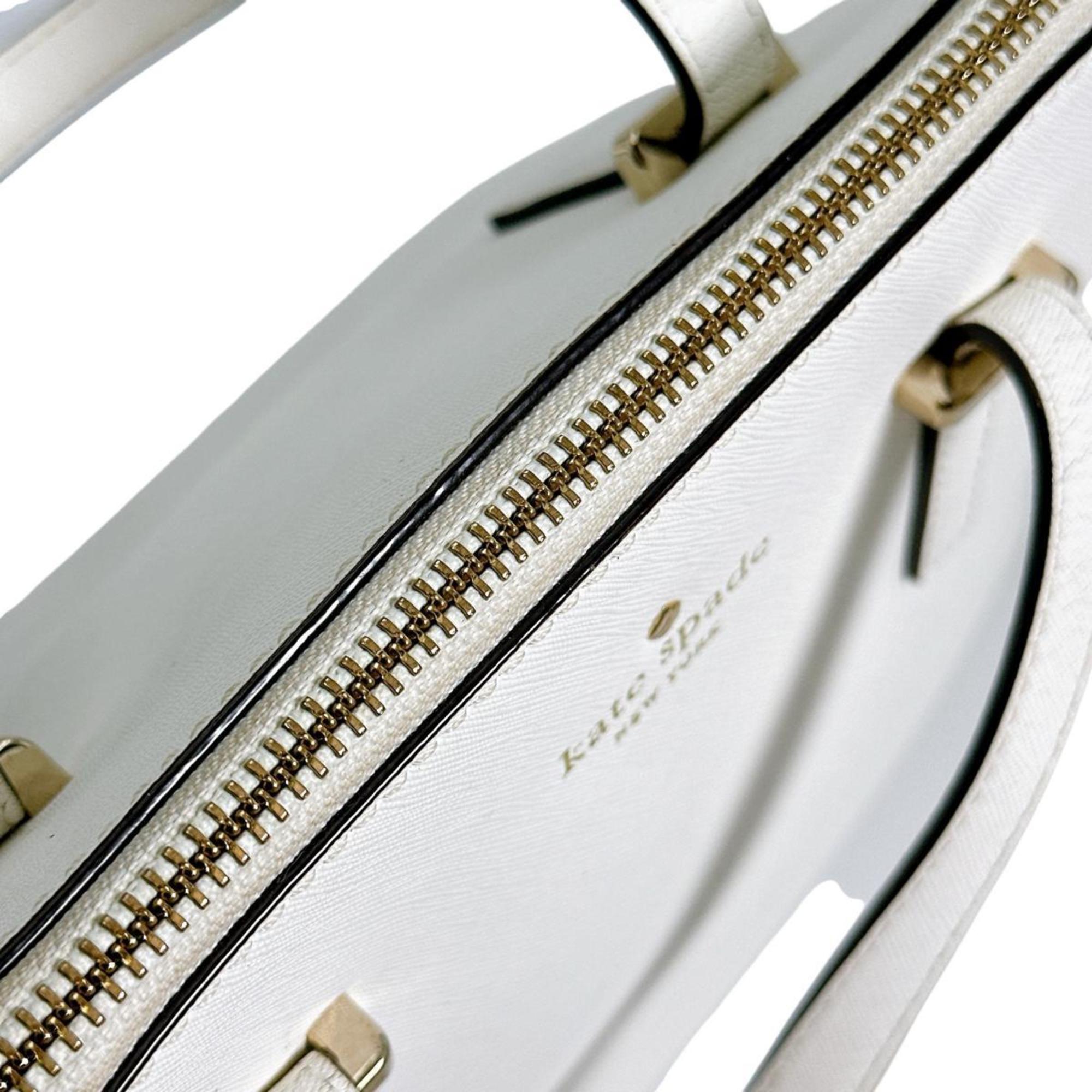Kate Spade White Leather Handbag Shoulder Bag (Pre-Owned)