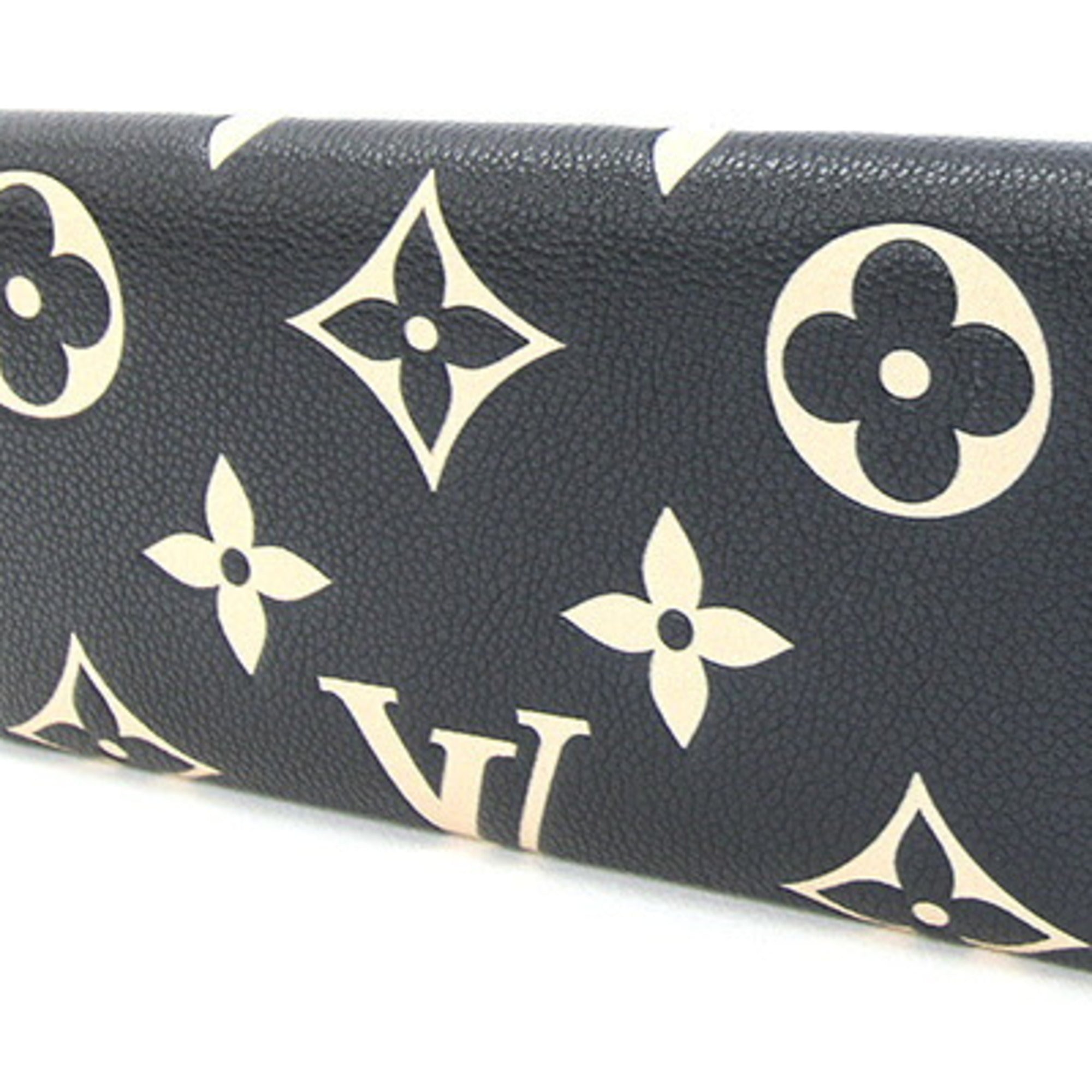 Louis Vuitton Bicolor Black Monogram Monogram Empreinte Long Wallet (Bi-Fold) (Pre-Owned)