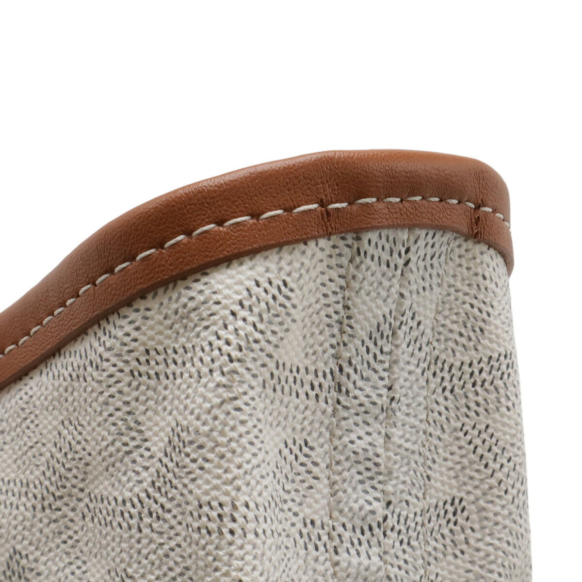 Goyard Brown White Coated Canvas Handbag Shoulder Bag Tote Bag (Pre-Owned)