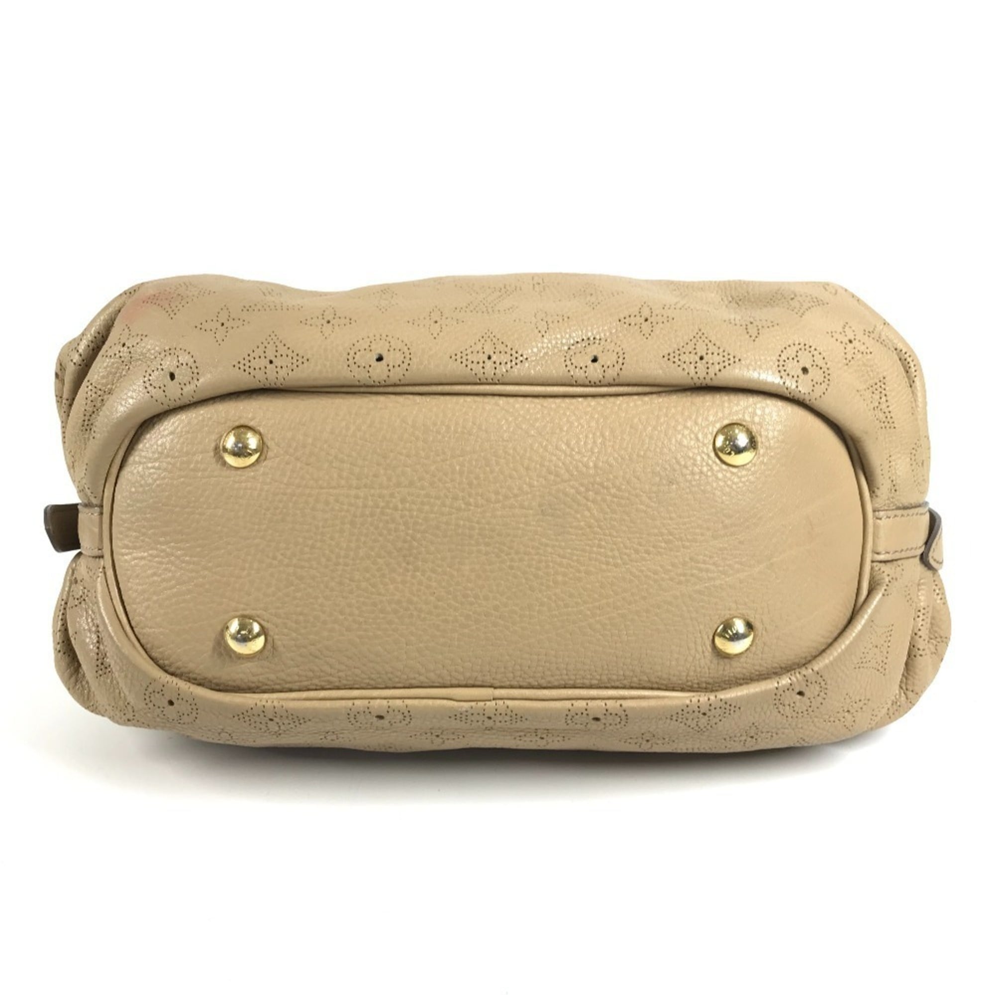 Louis Vuitton Beige Monogram Mahina Leather Leather Shoulder Bag (Pre-Owned)