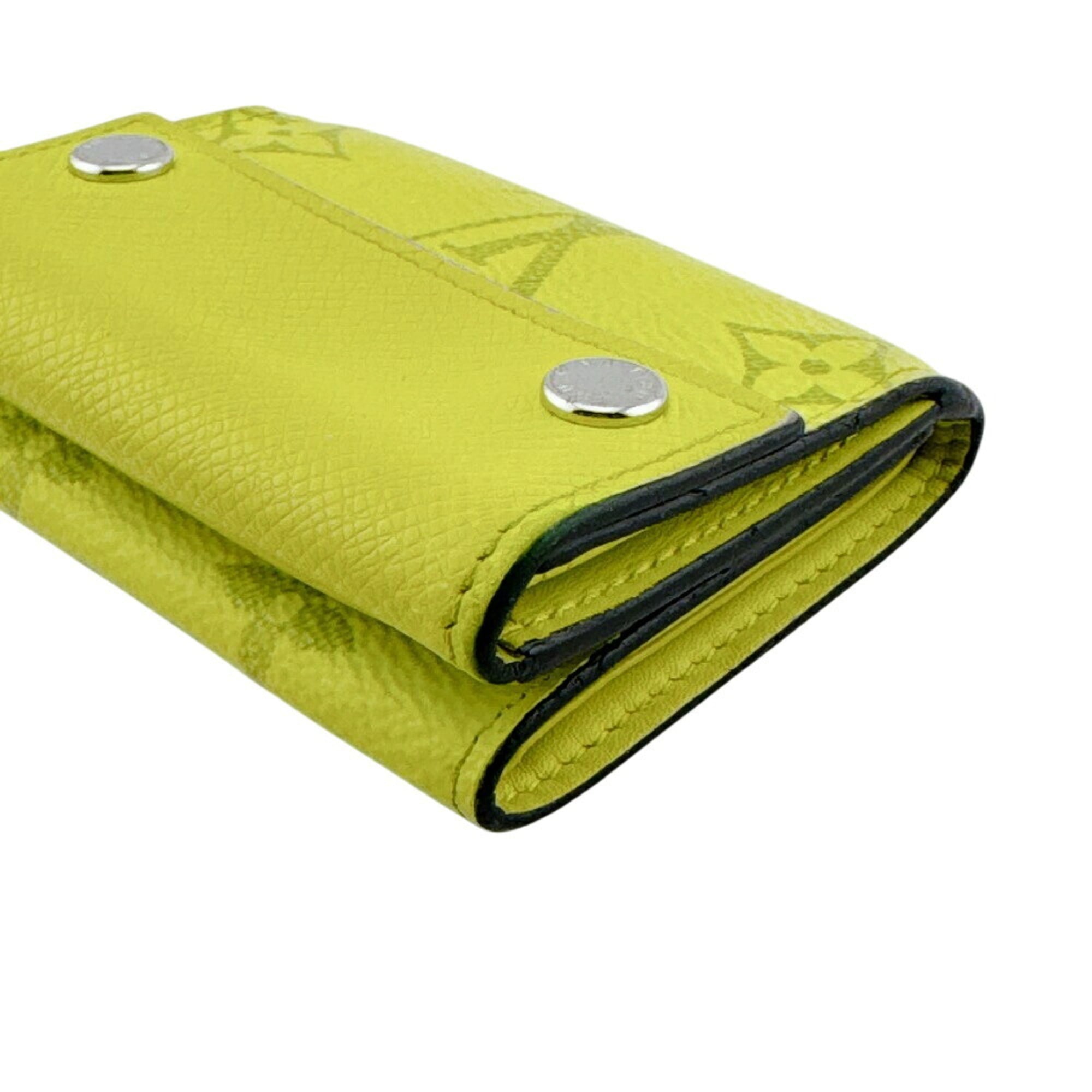 Louis Vuitton Yellow Leather Wallet (Tri-Fold) (Pre-Owned)